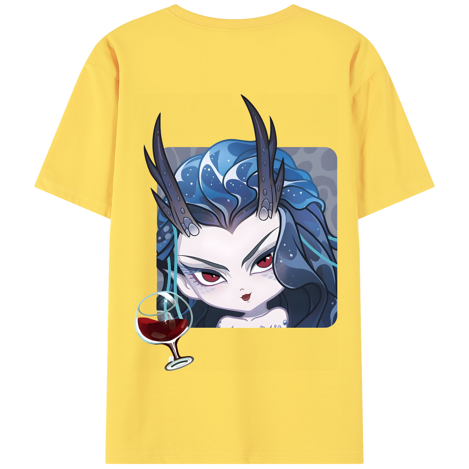 （画像用） Ne Zha 2 ナタ 魔童の大暴れ 綿100％半袖Tシャツ（背面プリント）