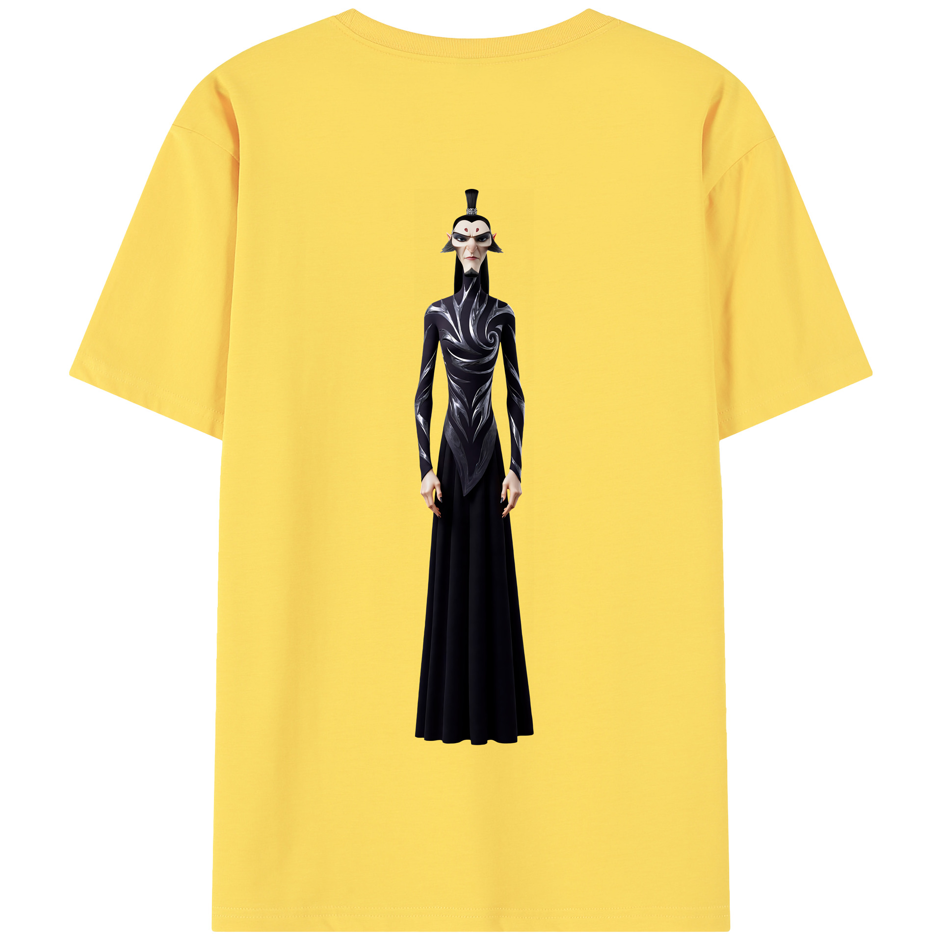 （画像用） Ne Zha 2 ナタ 魔童の大暴れ 綿100％半袖Tシャツ（背面プリント）