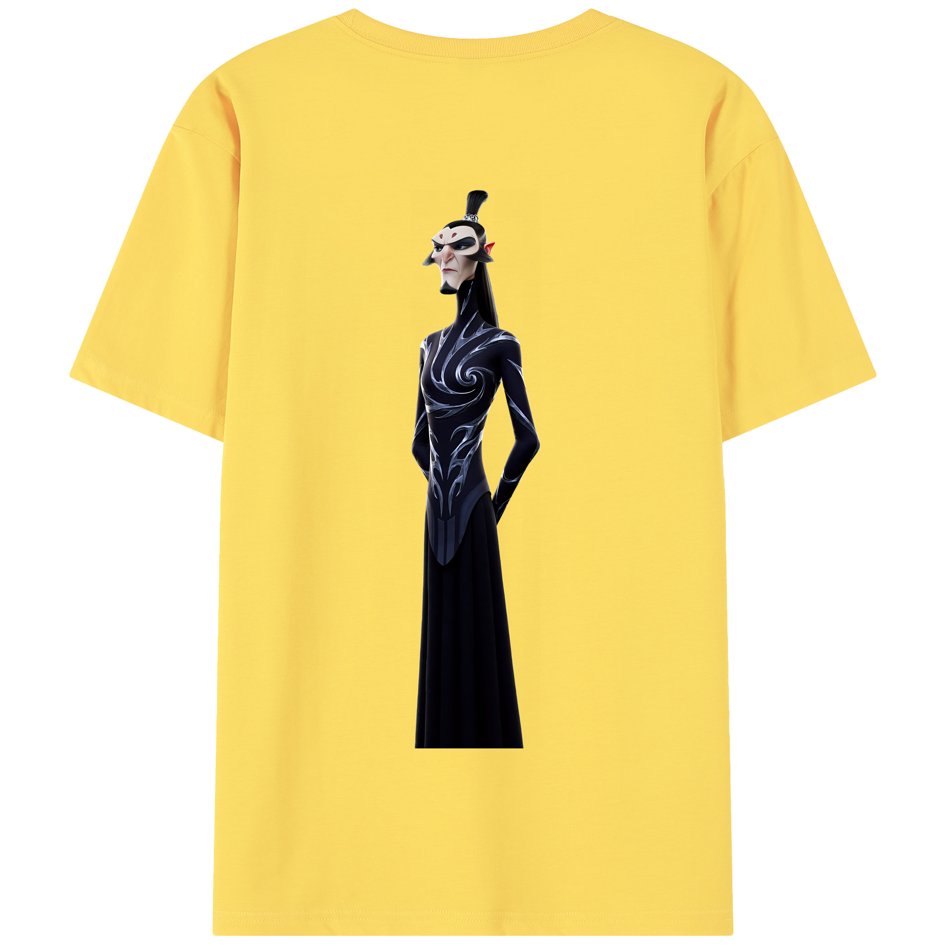 （画像用） Ne Zha 2 ナタ 魔童の大暴れ 綿100％半袖Tシャツ（背面プリント）