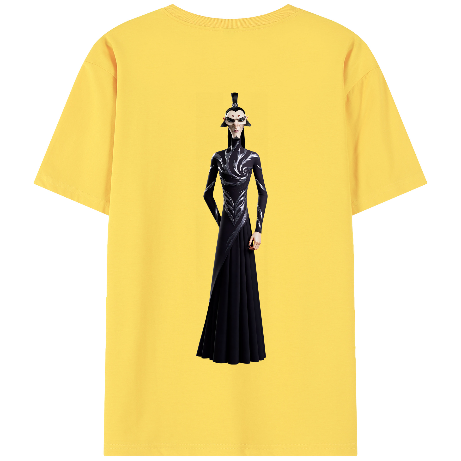（画像用） Ne Zha 2 ナタ 魔童の大暴れ 綿100％半袖Tシャツ（背面プリント）