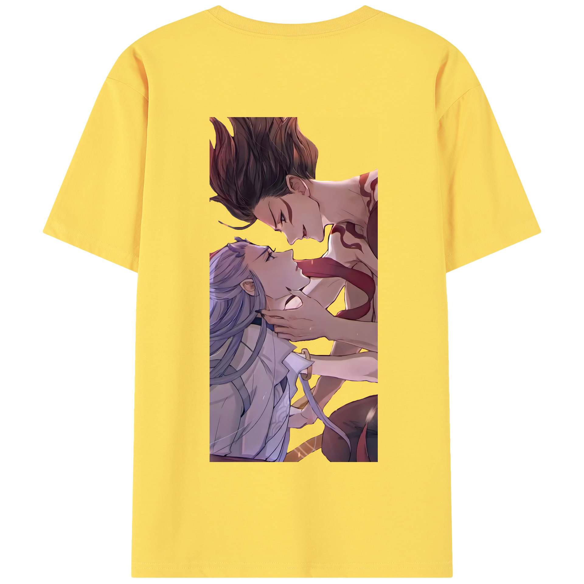 （画像用） Ne Zha 2 ナタ 魔童の大暴れ 綿100％半袖Tシャツ（背面プリント）
