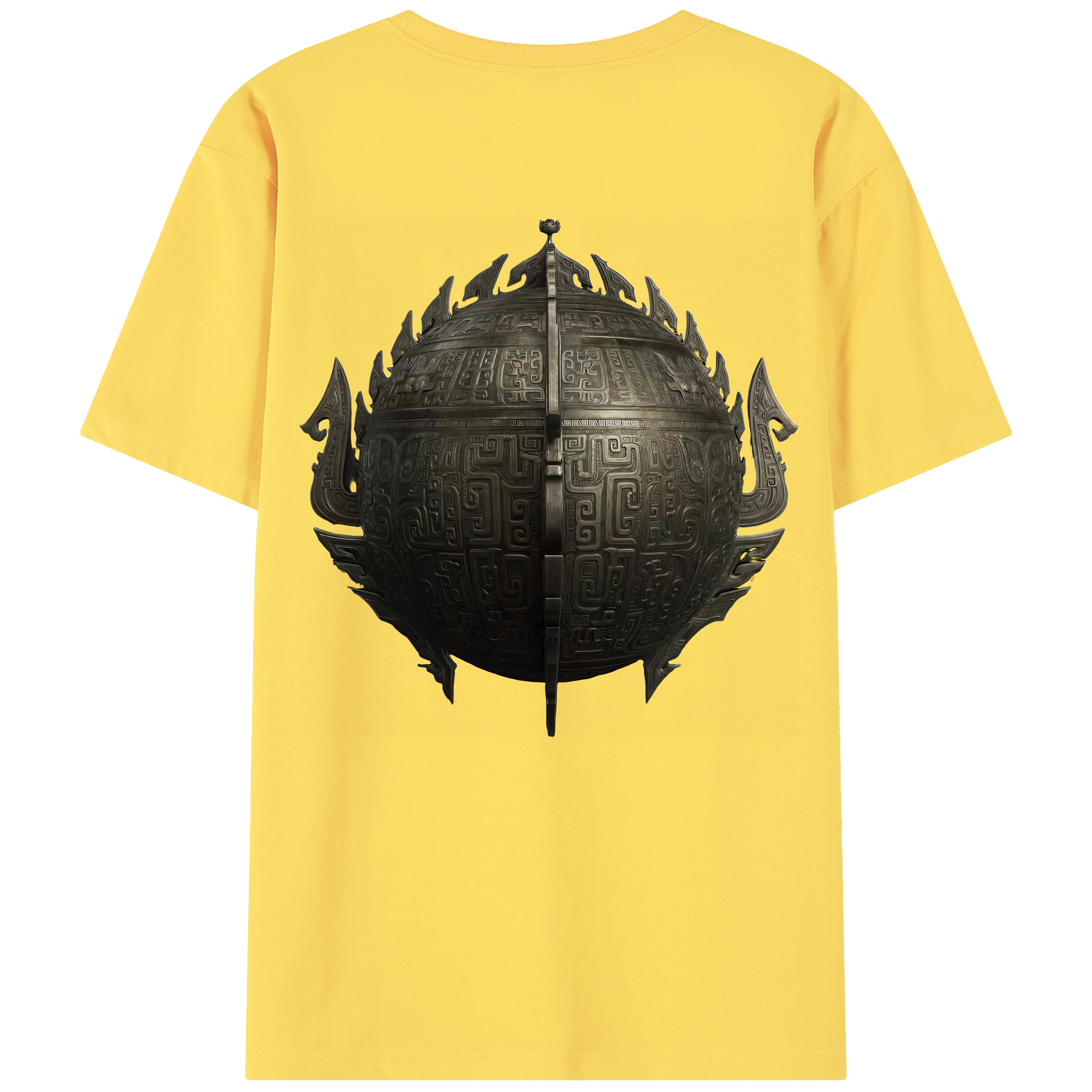 （画像用） Ne Zha 2 ナタ 魔童の大暴れ 綿100％半袖Tシャツ（背面プリント）