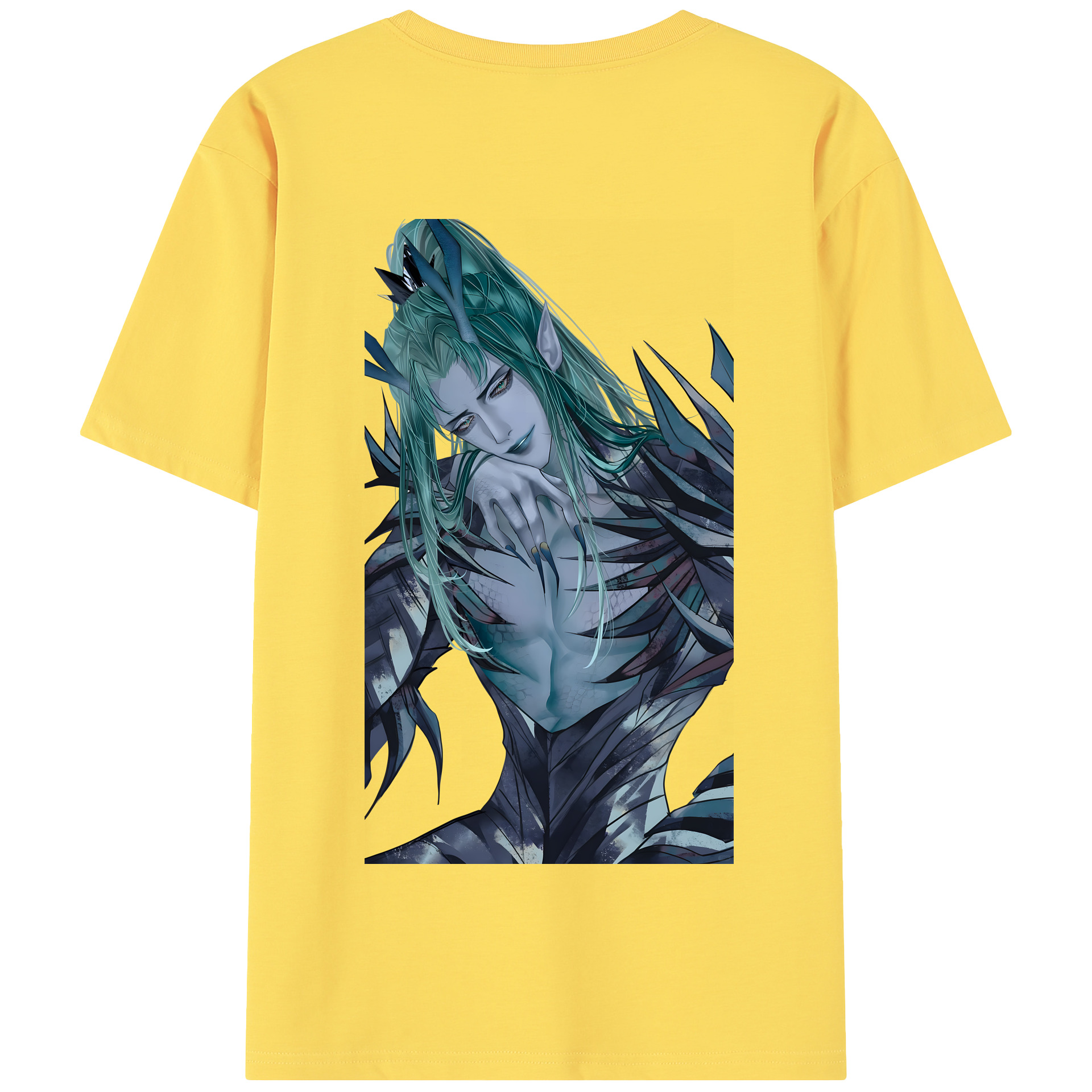 （画像用） Ne Zha 2 ナタ 魔童の大暴れ 綿100％半袖Tシャツ（背面プリント）