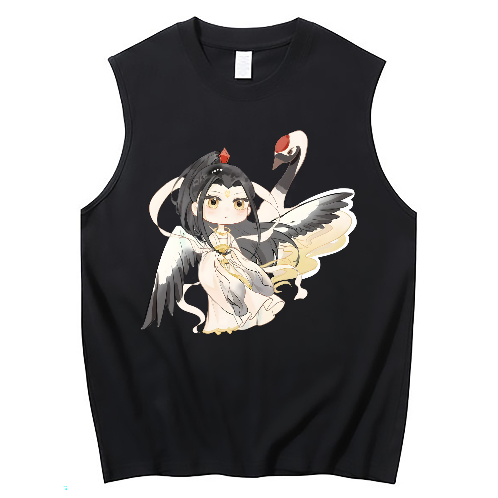 （画像用） Ne Zha 2 ナタ 魔童の大暴れ コットン100％タンクトップ（フロントプリント）