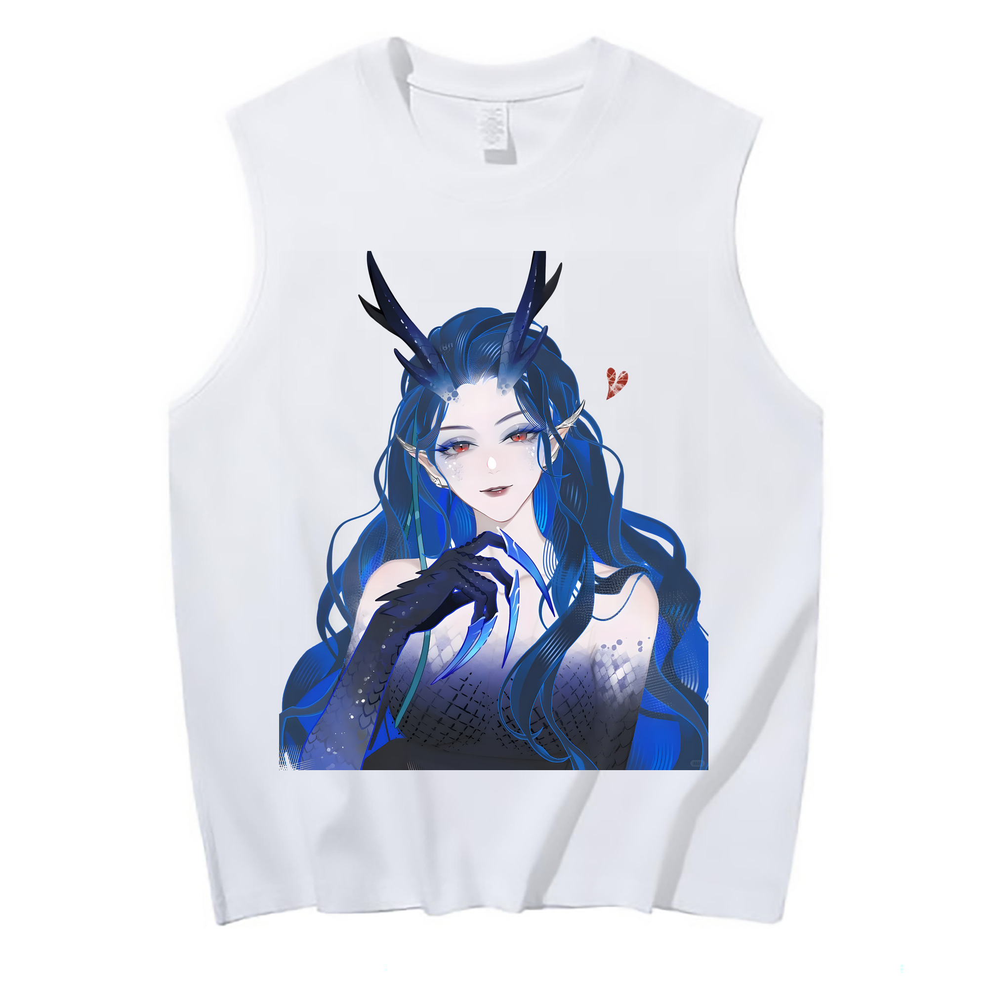 （画像用） Ne Zha 2 ナタ 魔童の大暴れ コットン100％タンクトップ（フロントプリント）