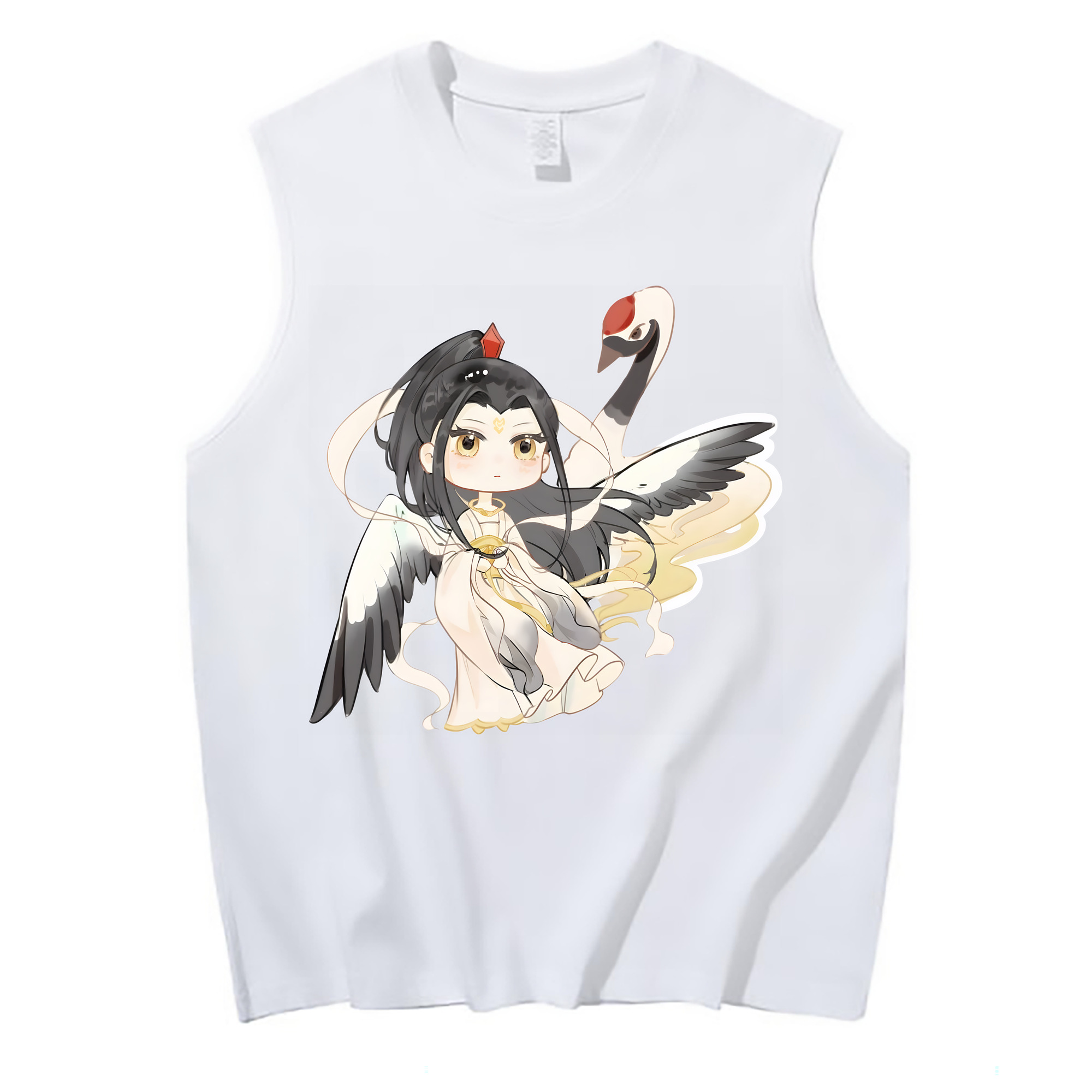 （画像用） Ne Zha 2 ナタ 魔童の大暴れ コットン100％タンクトップ（フロントプリント）