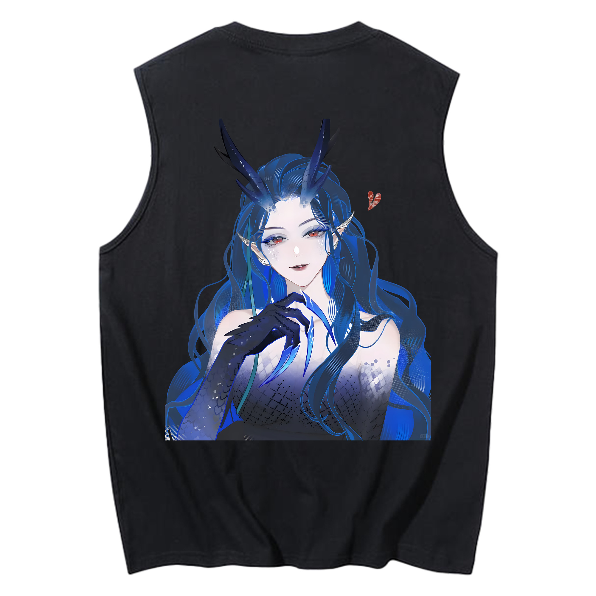 （画像用） Ne Zha 2 ナタ 魔童の大暴れ コットン100％タンクトップ（背面プリント）