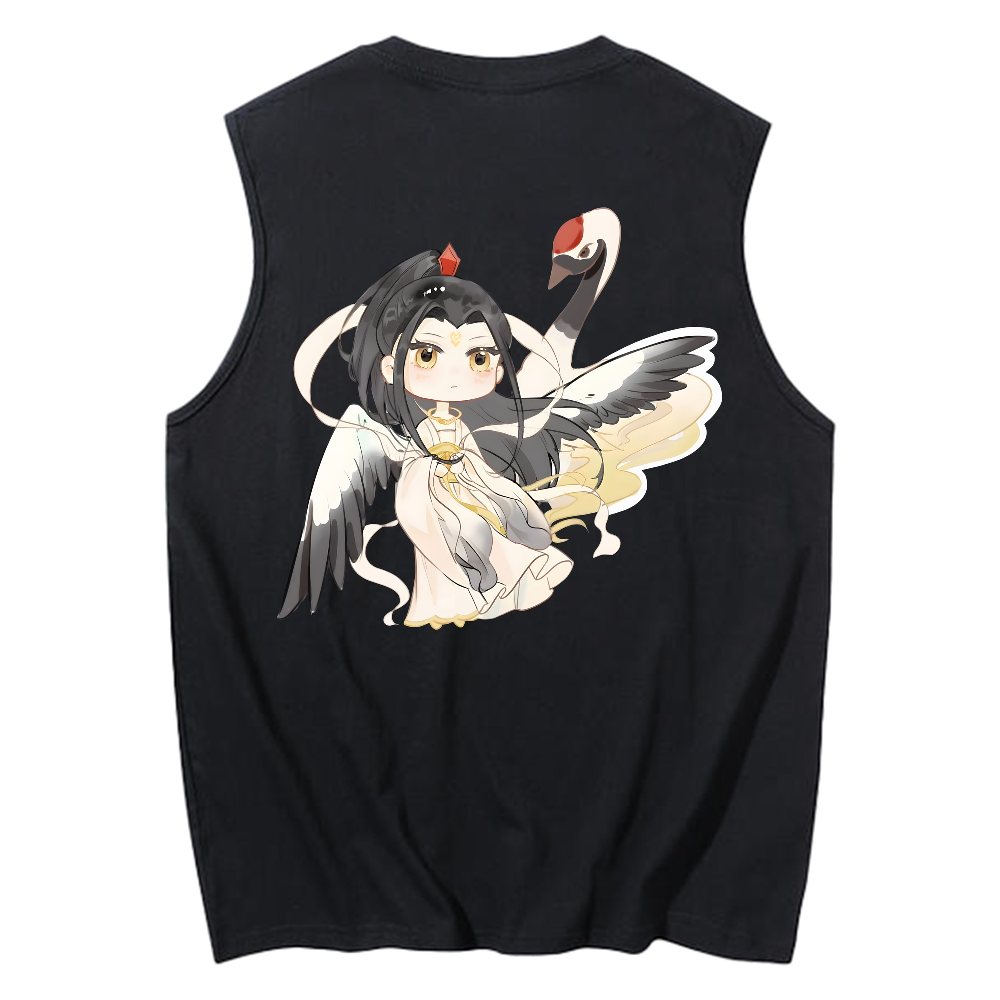 （画像用） Ne Zha 2 ナタ 魔童の大暴れ コットン100％タンクトップ（背面プリント）