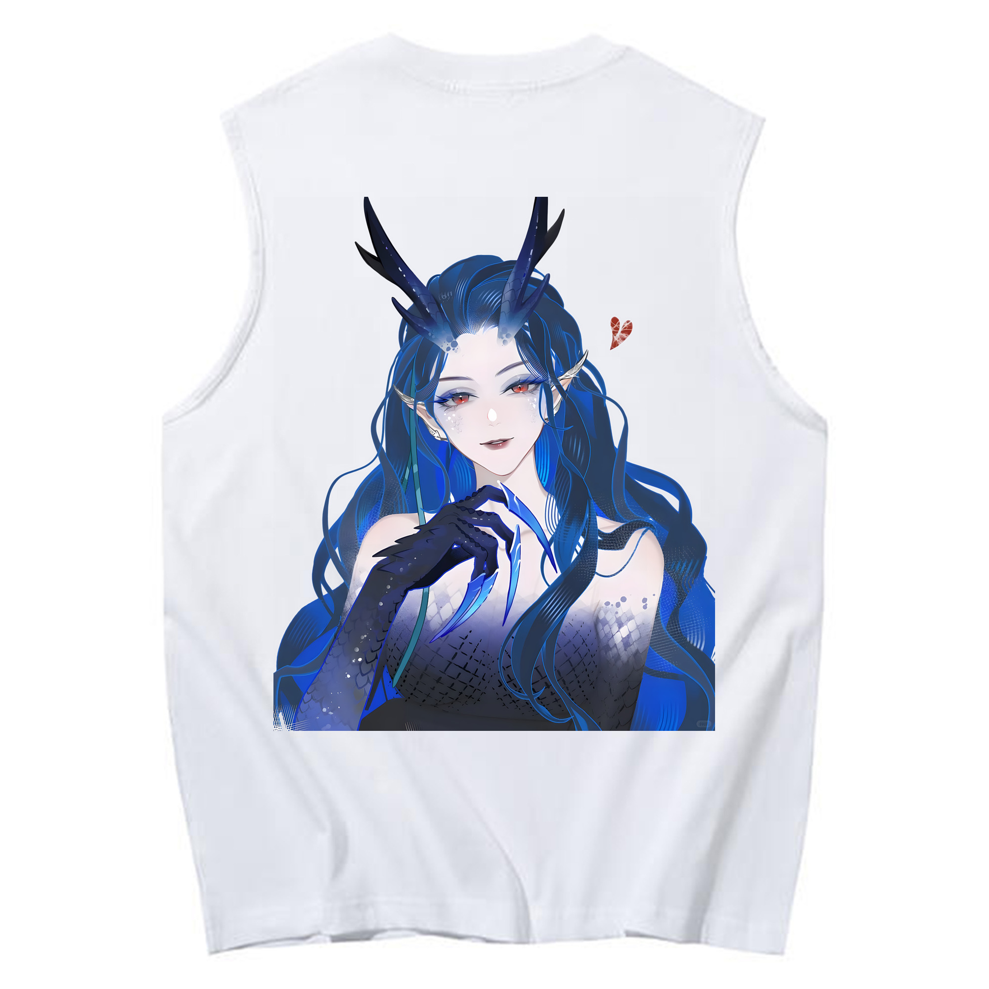 （画像用） Ne Zha 2 ナタ 魔童の大暴れ コットン100％タンクトップ（背面プリント）