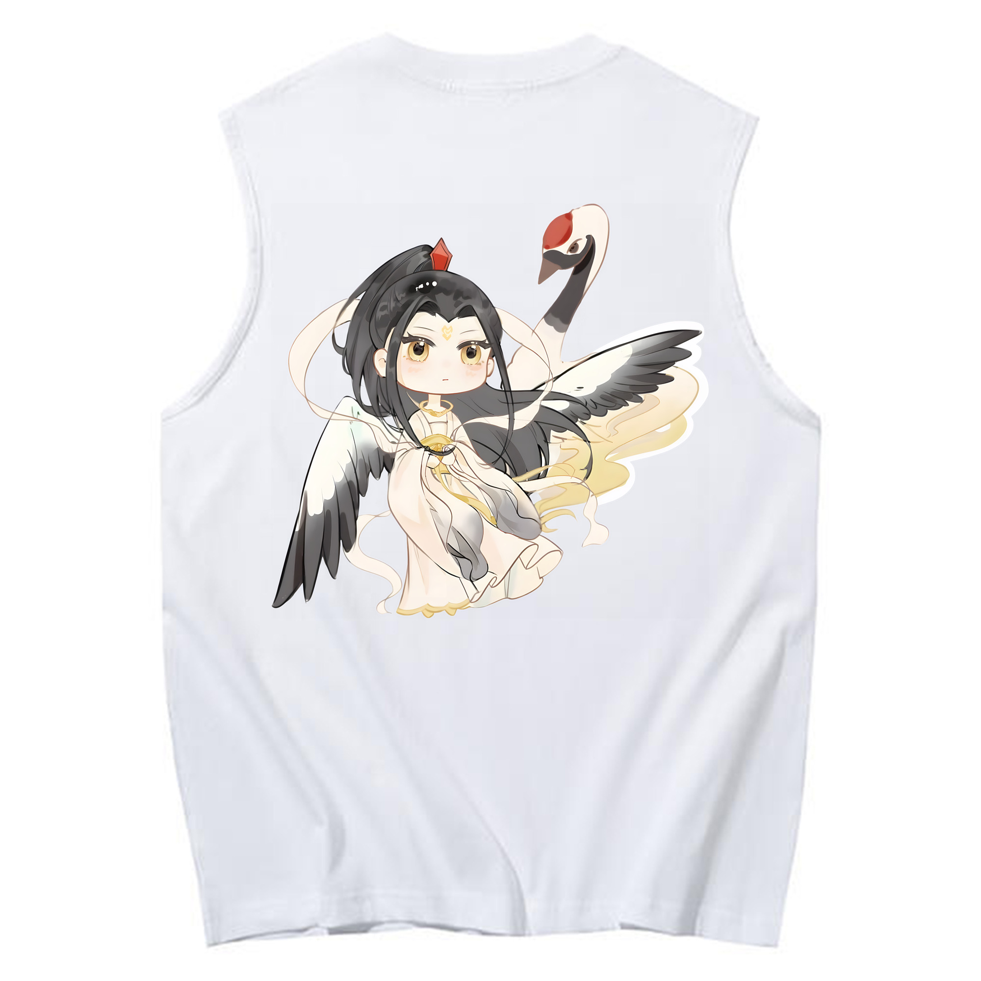 （画像用） Ne Zha 2 ナタ 魔童の大暴れ コットン100％タンクトップ（背面プリント）