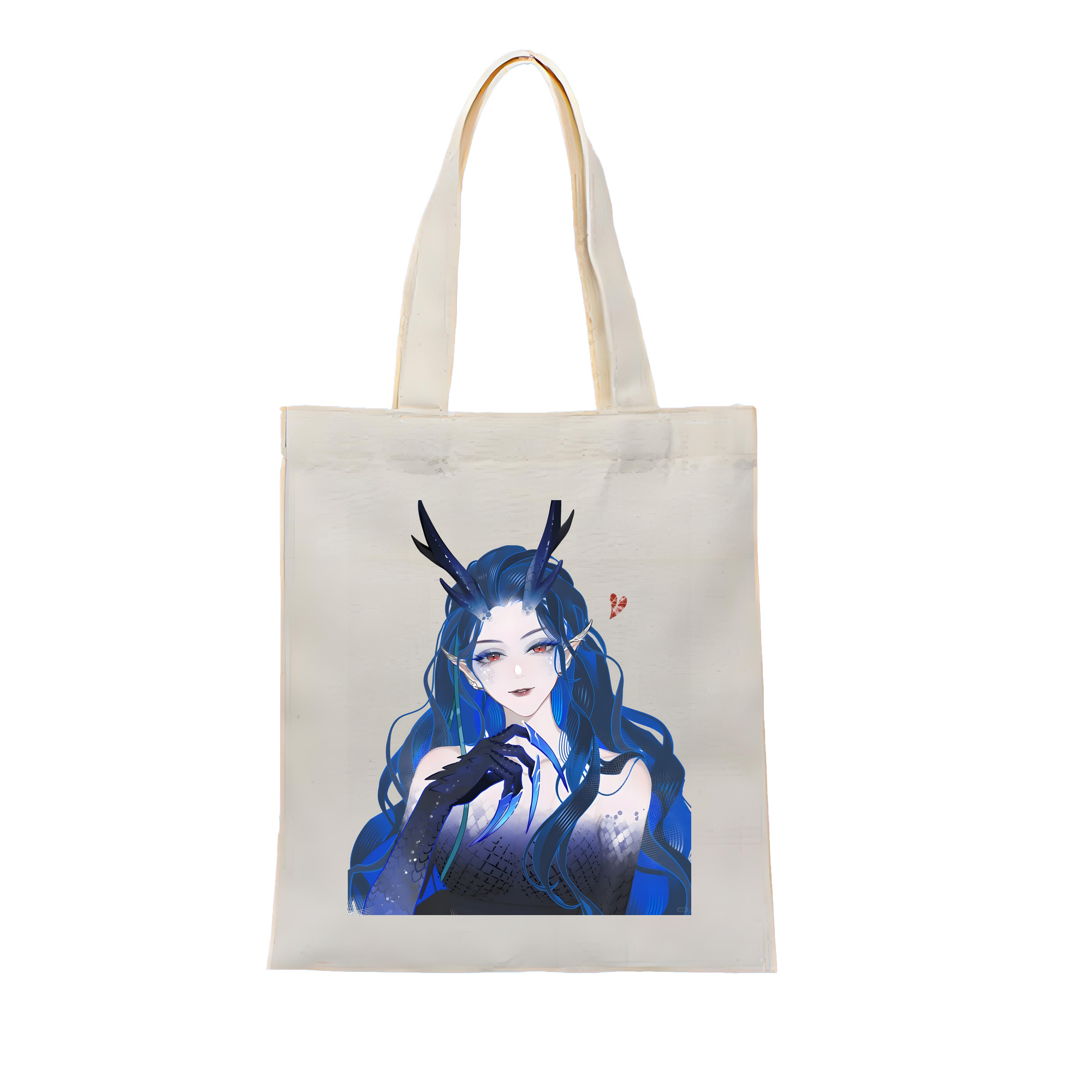 （画像用） Ne Zha 2 ナタ 魔童の大暴れ 縦型キャンバス生地手提げバッグ　トートバッグ