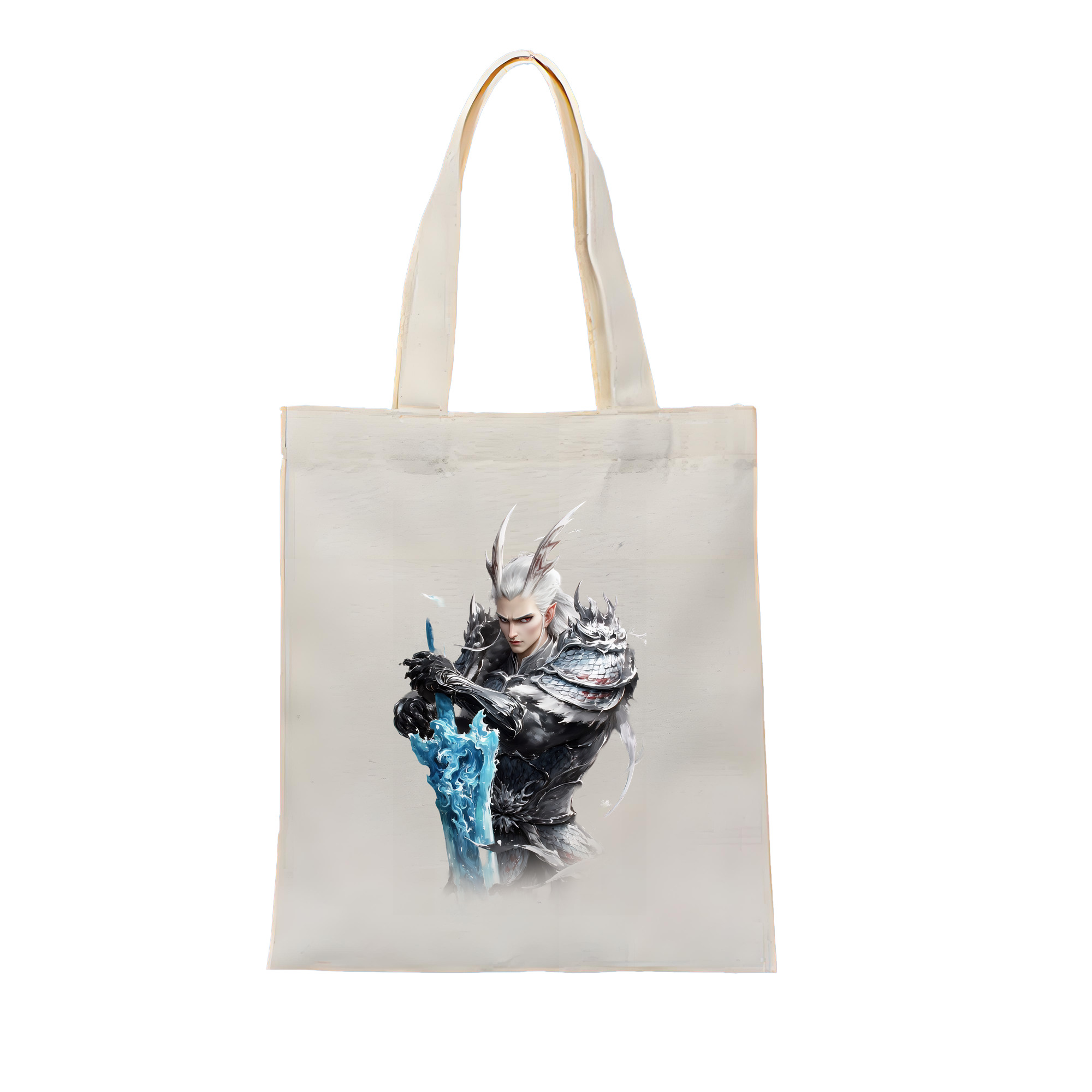 （画像用） Ne Zha 2 ナタ 魔童の大暴れ 縦型キャンバス生地手提げバッグ　トートバッグ