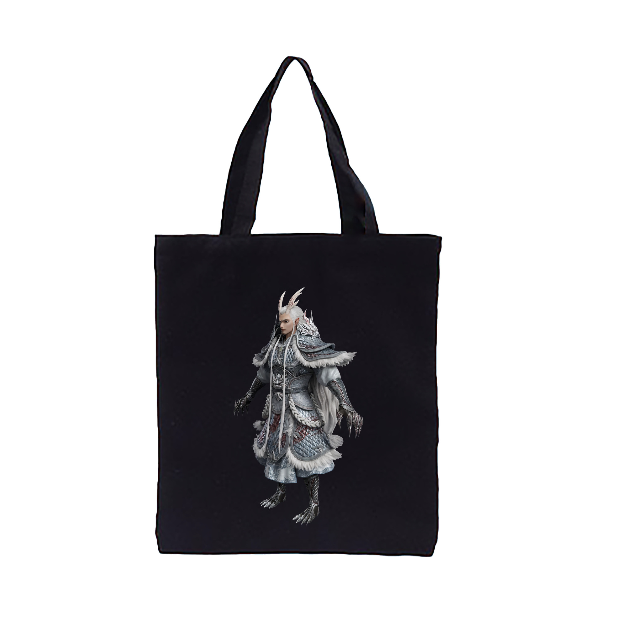 （画像用） Ne Zha 2 ナタ 魔童の大暴れ 縦型キャンバス生地手提げバッグ　トートバッグ