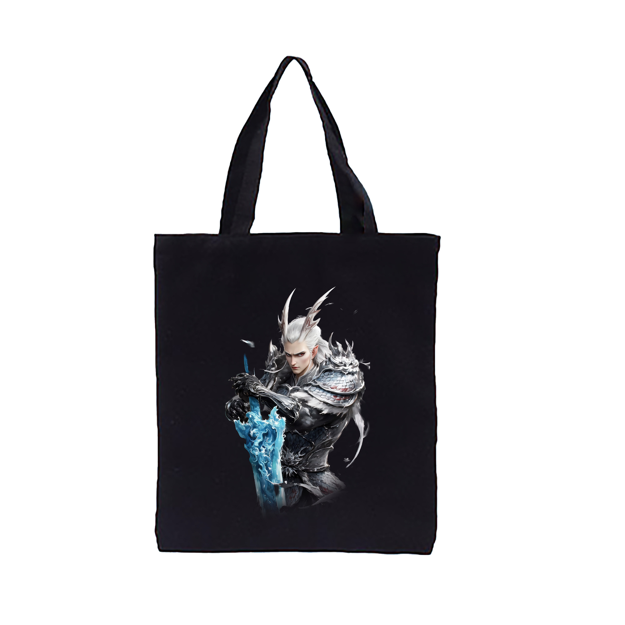 （画像用） Ne Zha 2 ナタ 魔童の大暴れ 縦型キャンバス生地手提げバッグ　トートバッグ