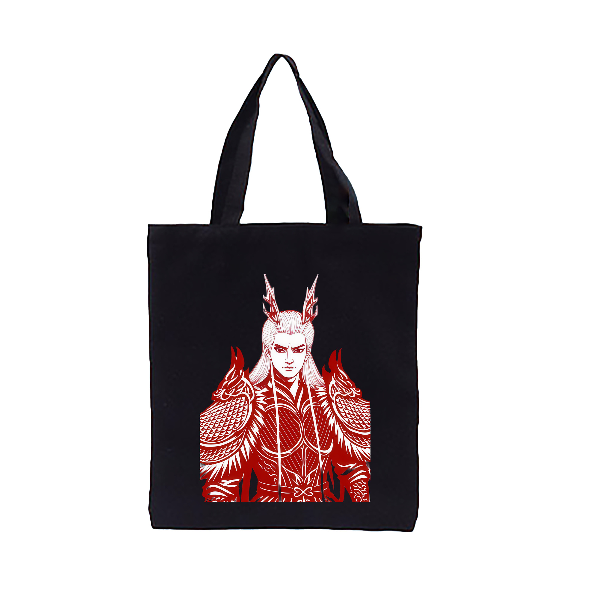 （画像用） Ne Zha 2 ナタ 魔童の大暴れ 縦型キャンバス生地手提げバッグ　トートバッグ