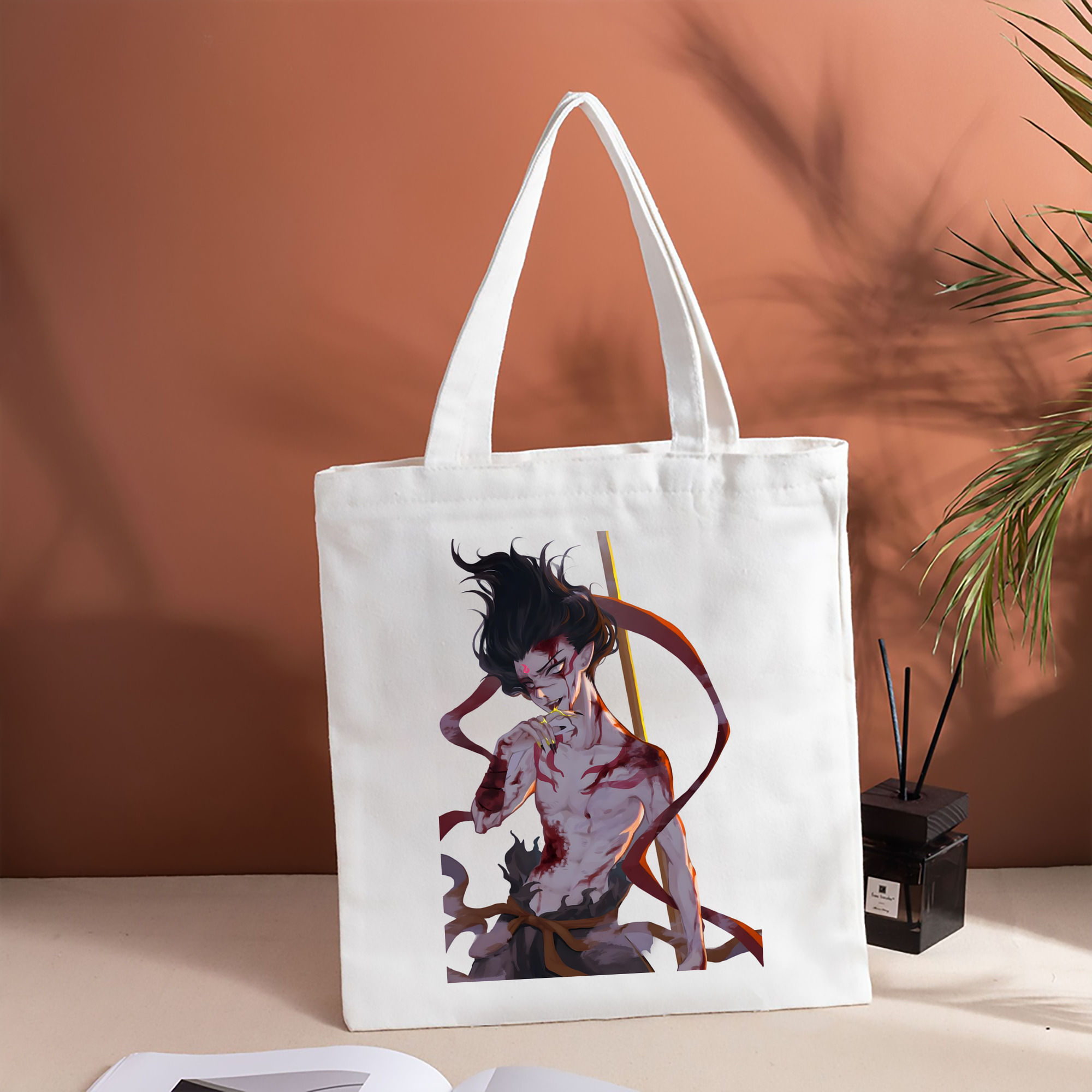 Ne Zha 2 ナタ 魔童の大暴れ 縦型キャンバス生地手提げバッグ　トートバッグ