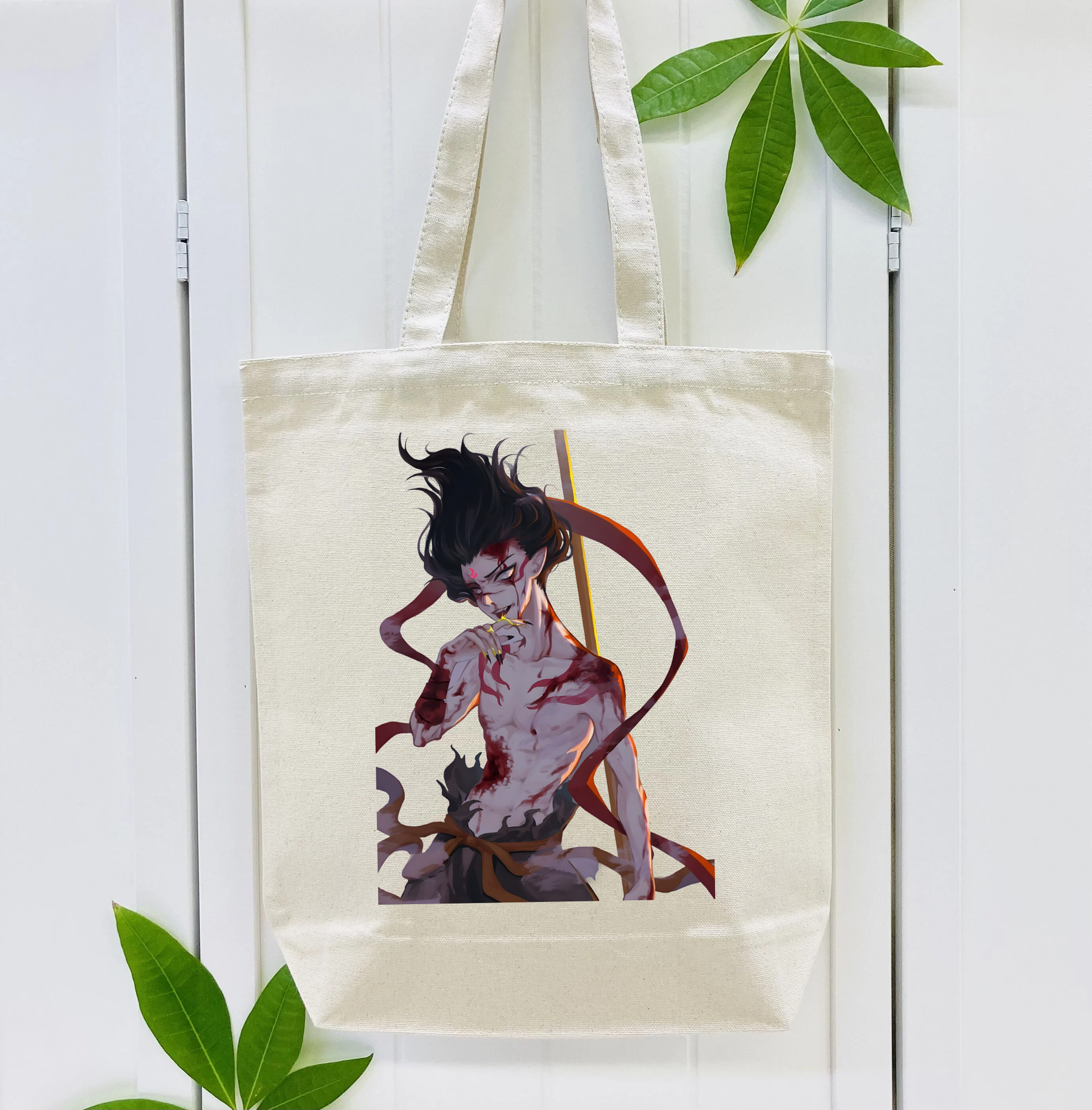 Ne Zha 2 ナタ 魔童の大暴れ 縦型キャンバス生地手提げバッグ　トートバッグ