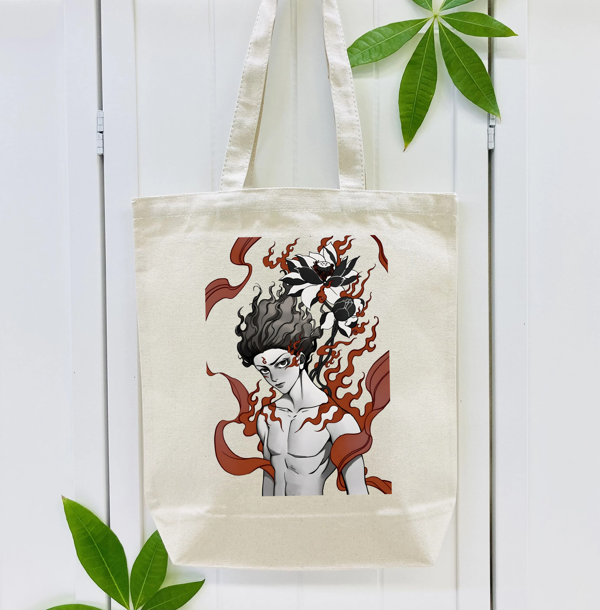Ne Zha 2 ナタ 魔童の大暴れ 縦型キャンバス生地手提げバッグ　トートバッグ