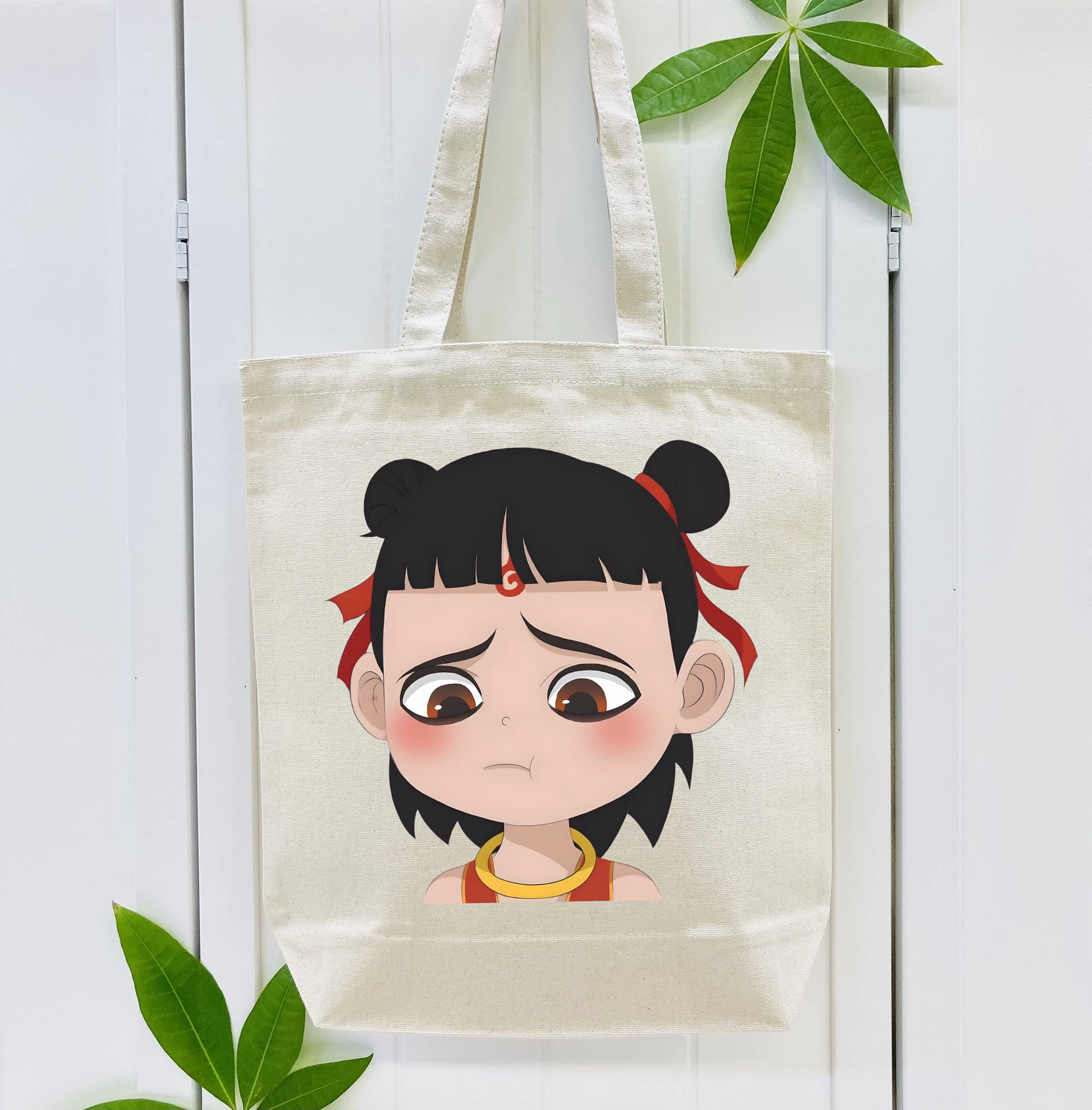 Ne Zha 2 ナタ 魔童の大暴れ 縦型キャンバス生地手提げバッグ　トートバッグ