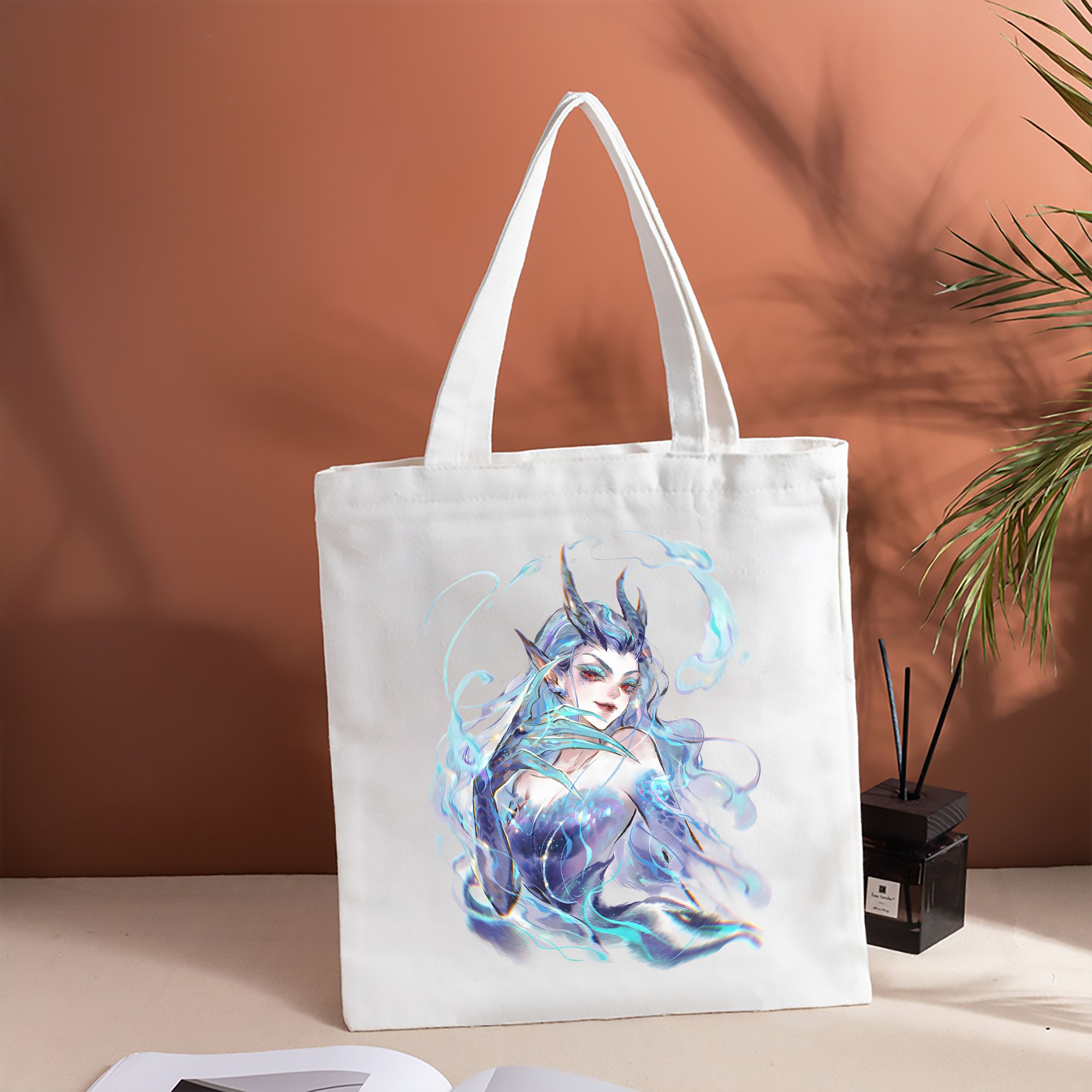 Ne Zha 2 ナタ 魔童の大暴れ 縦型キャンバス生地手提げバッグ　トートバッグ