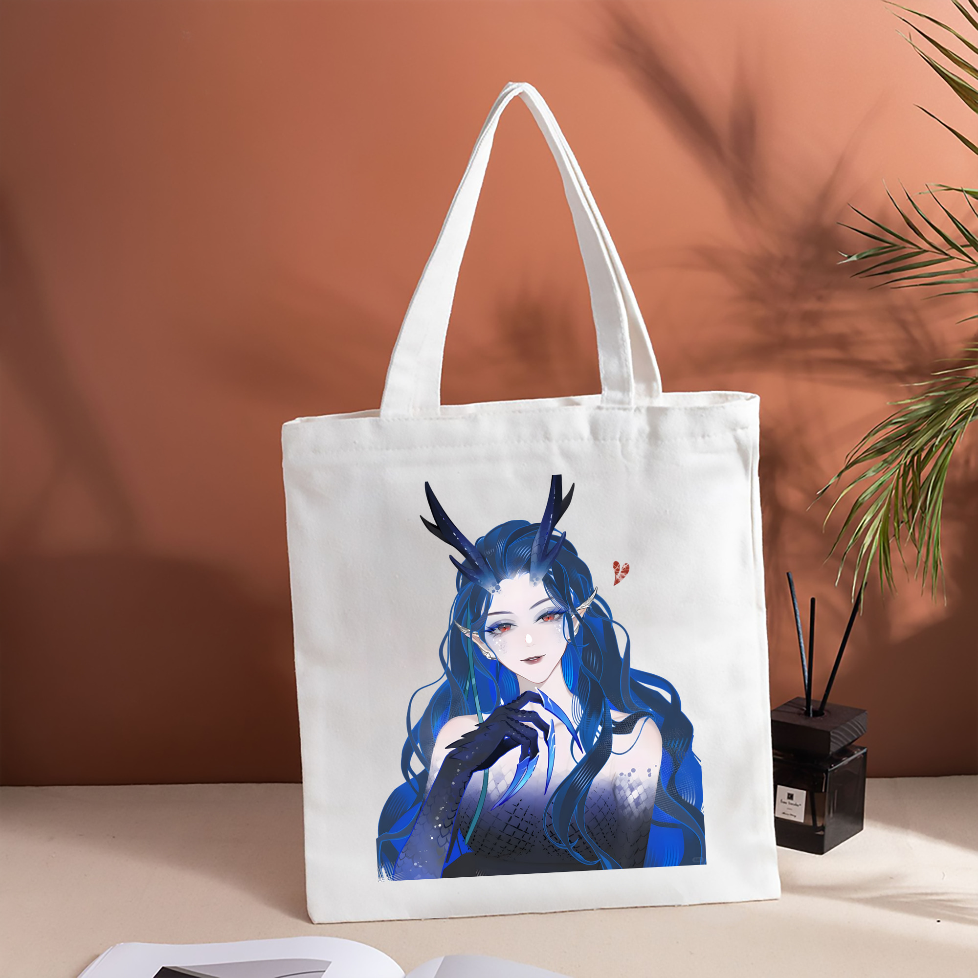 Ne Zha 2 ナタ 魔童の大暴れ 縦型キャンバス生地手提げバッグ　トートバッグ