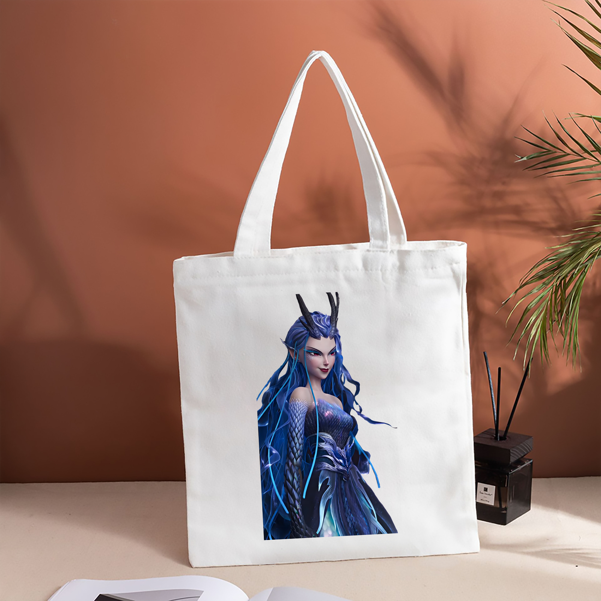 Ne Zha 2 ナタ 魔童の大暴れ 縦型キャンバス生地手提げバッグ　トートバッグ