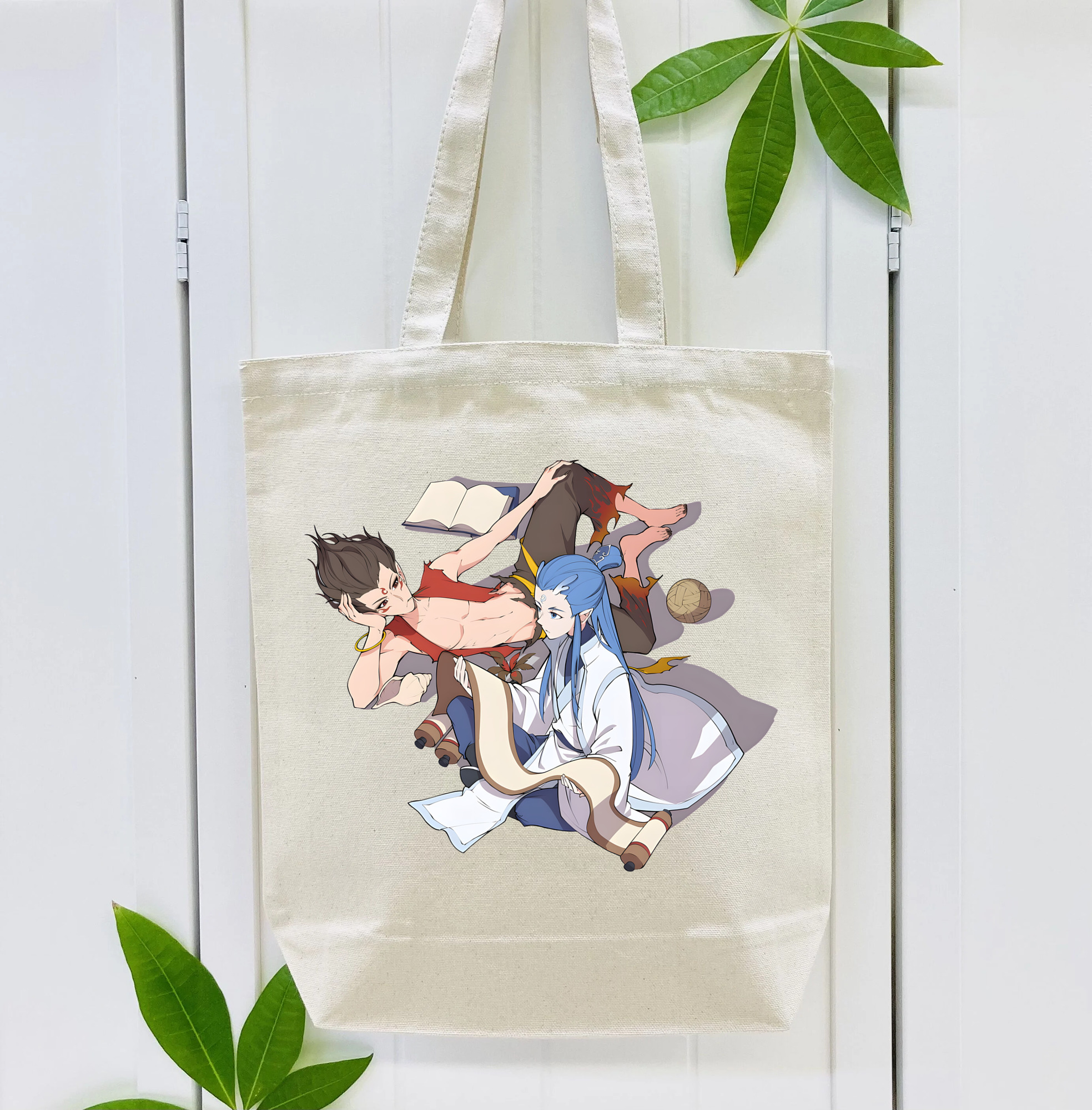 Ne Zha 2 ナタ 魔童の大暴れ 縦型キャンバス生地手提げバッグ　トートバッグ