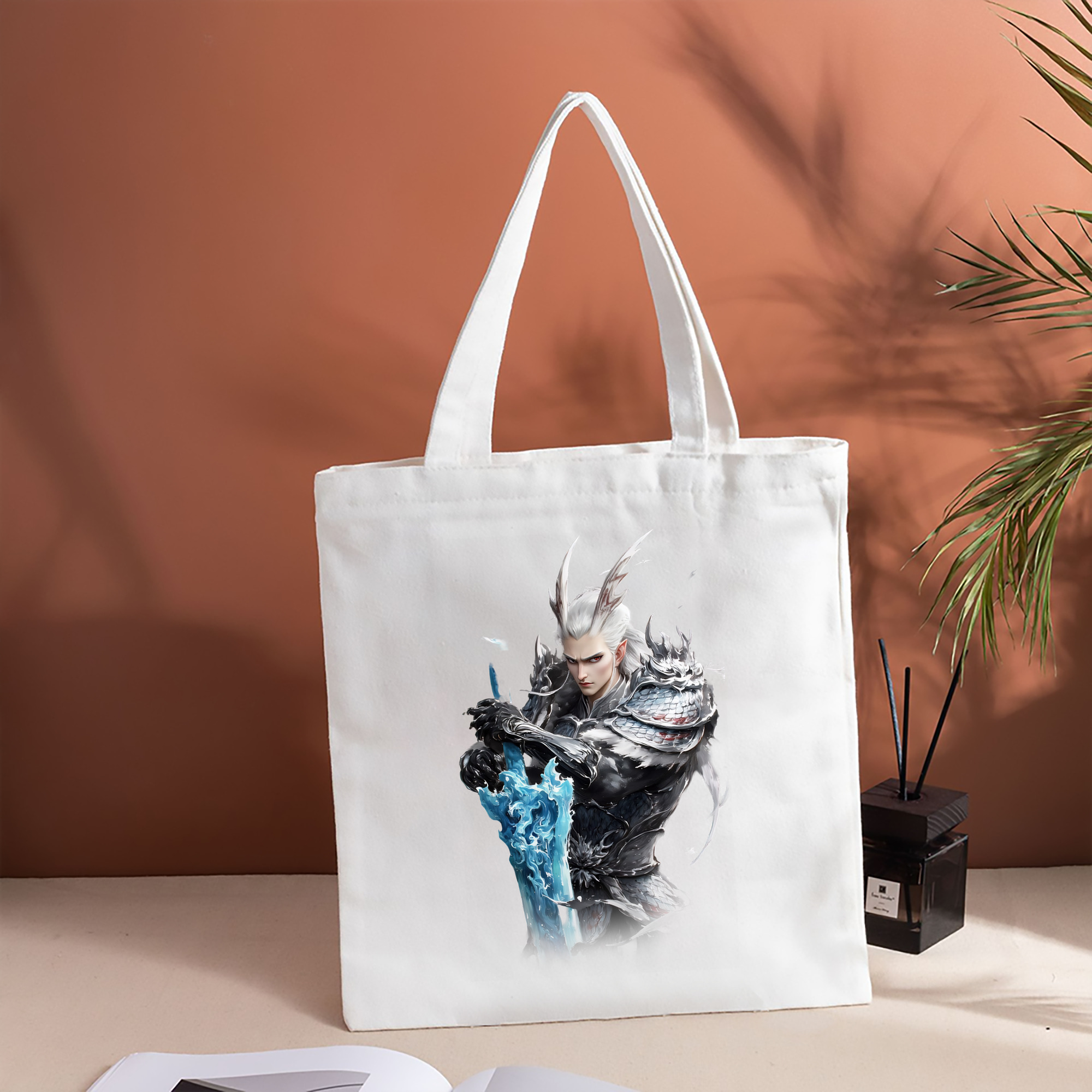 Ne Zha 2 ナタ 魔童の大暴れ 縦型キャンバス生地手提げバッグ　トートバッグ