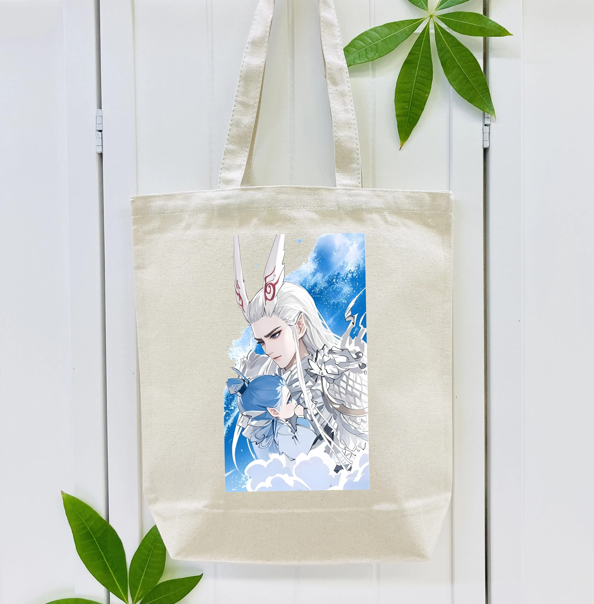 Ne Zha 2 ナタ 魔童の大暴れ 縦型キャンバス生地手提げバッグ　トートバッグ