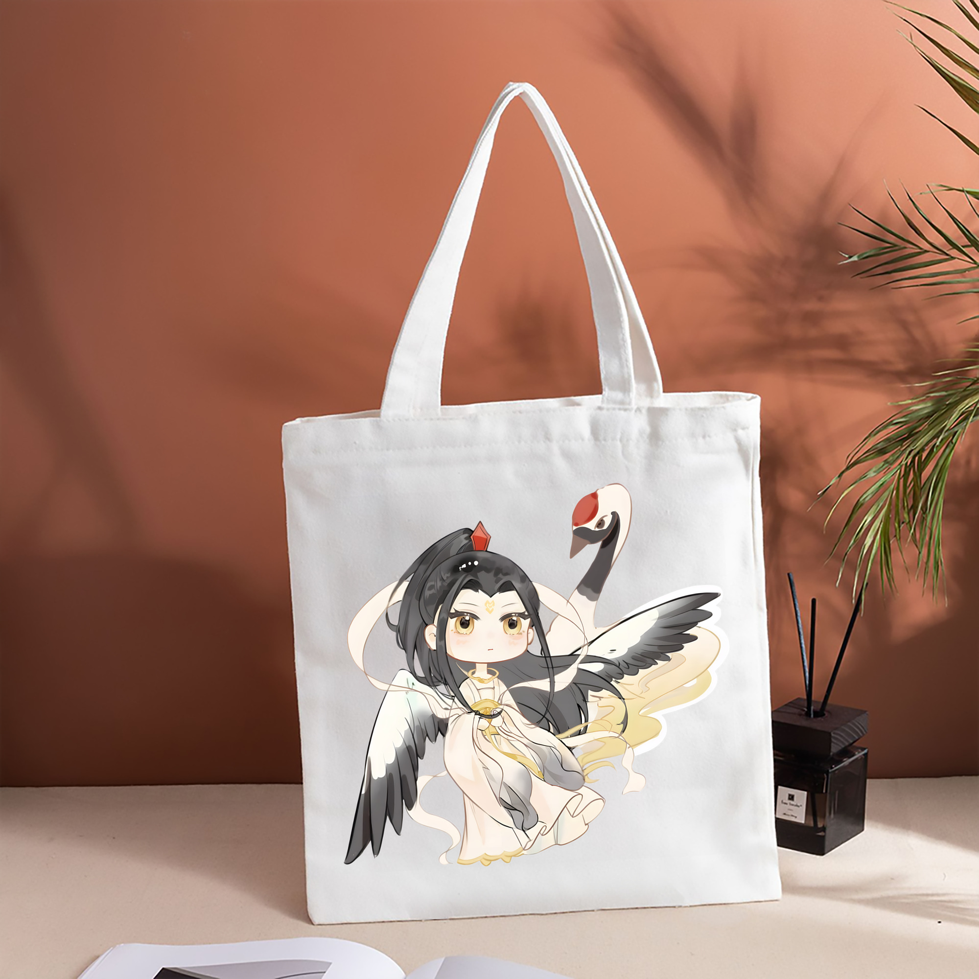 Ne Zha 2 ナタ 魔童の大暴れ 縦型キャンバス生地手提げバッグ　トートバッグ