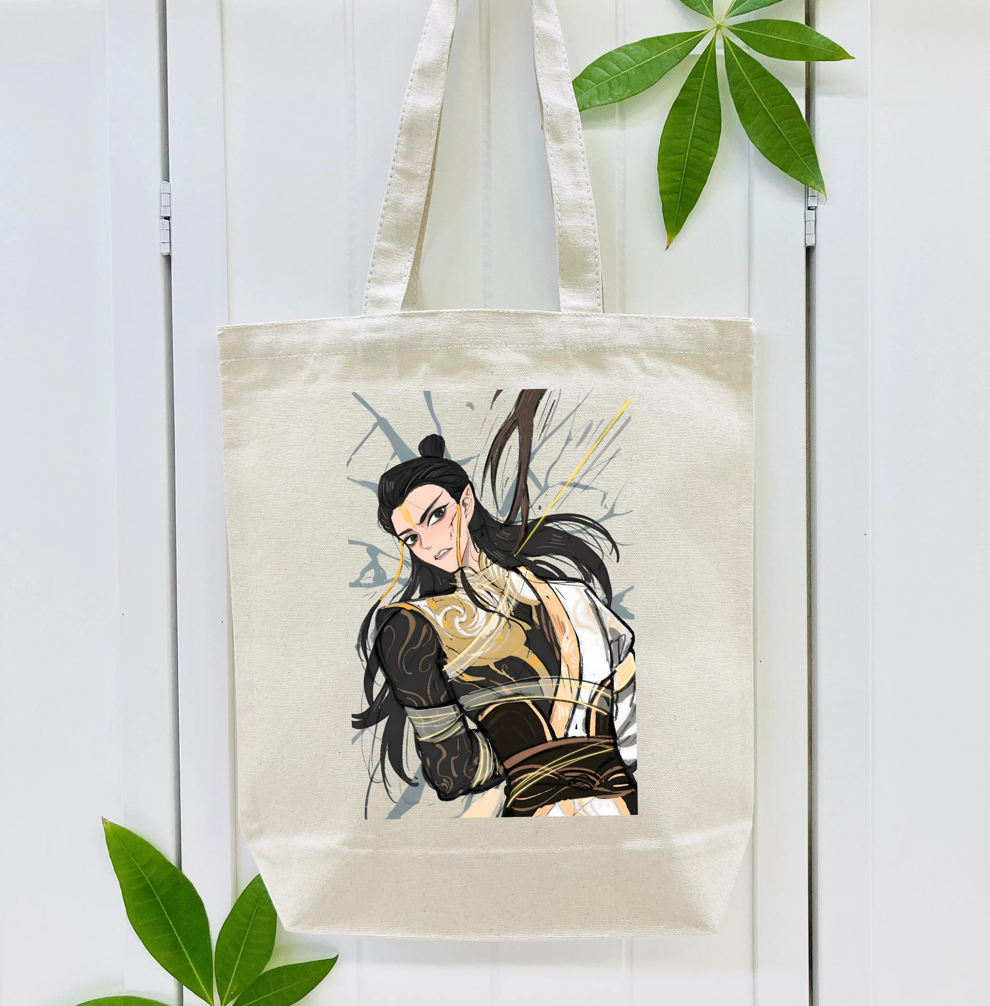 Ne Zha 2 ナタ 魔童の大暴れ 縦型キャンバス生地手提げバッグ　トートバッグ