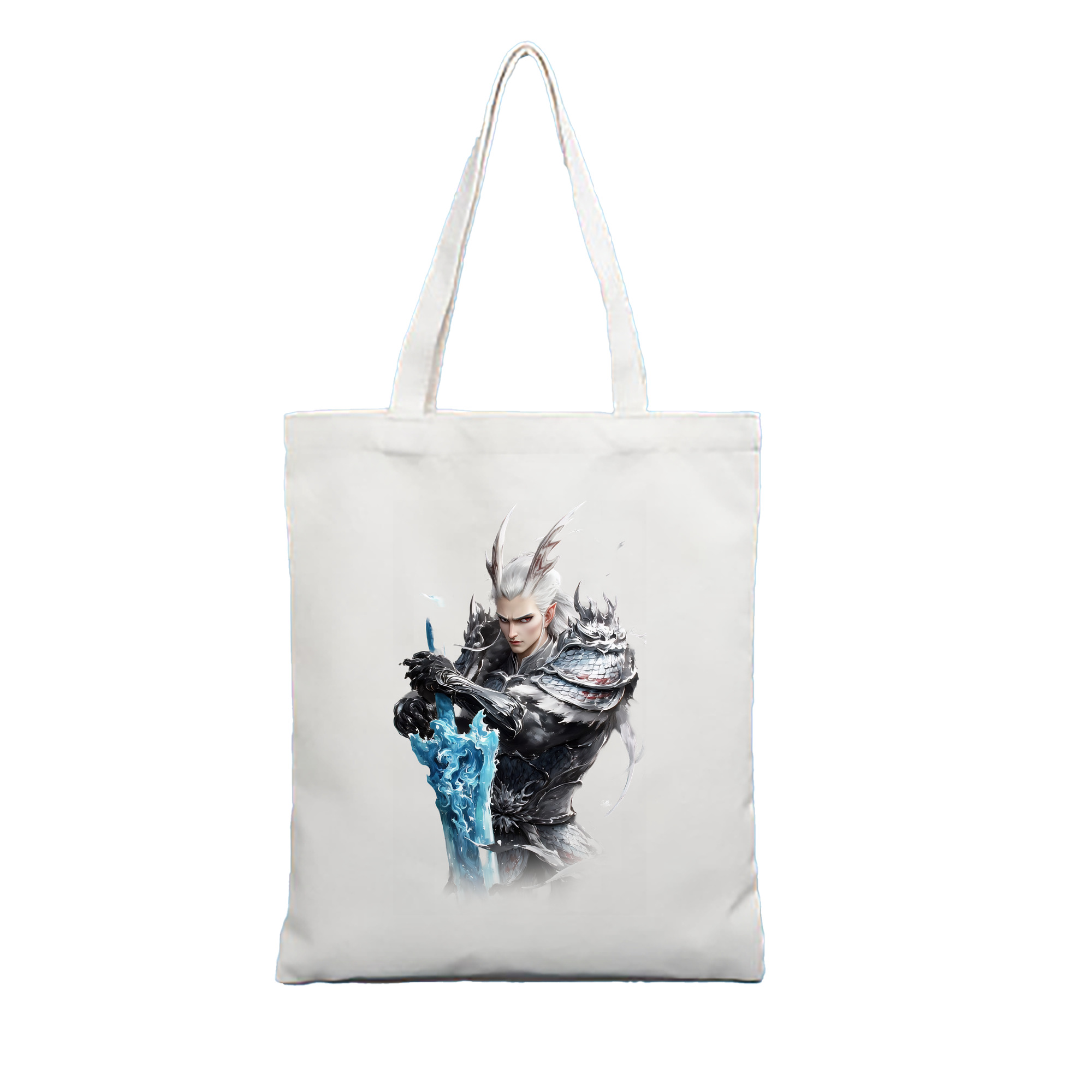 （画像用） Ne Zha 2 ナタ 魔童の大暴れ 縦型キャンバス生地手提げバッグ　トートバッグ