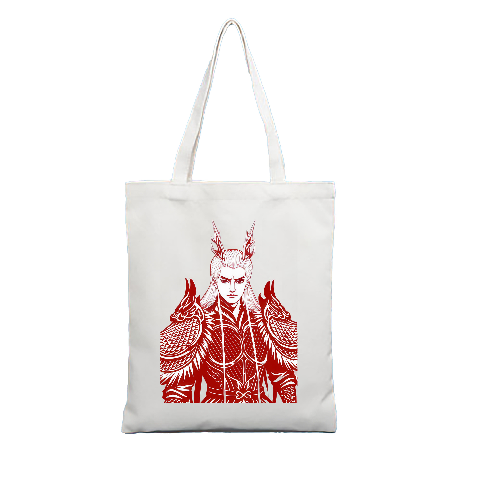 （画像用） Ne Zha 2 ナタ 魔童の大暴れ 縦型キャンバス生地手提げバッグ　トートバッグ