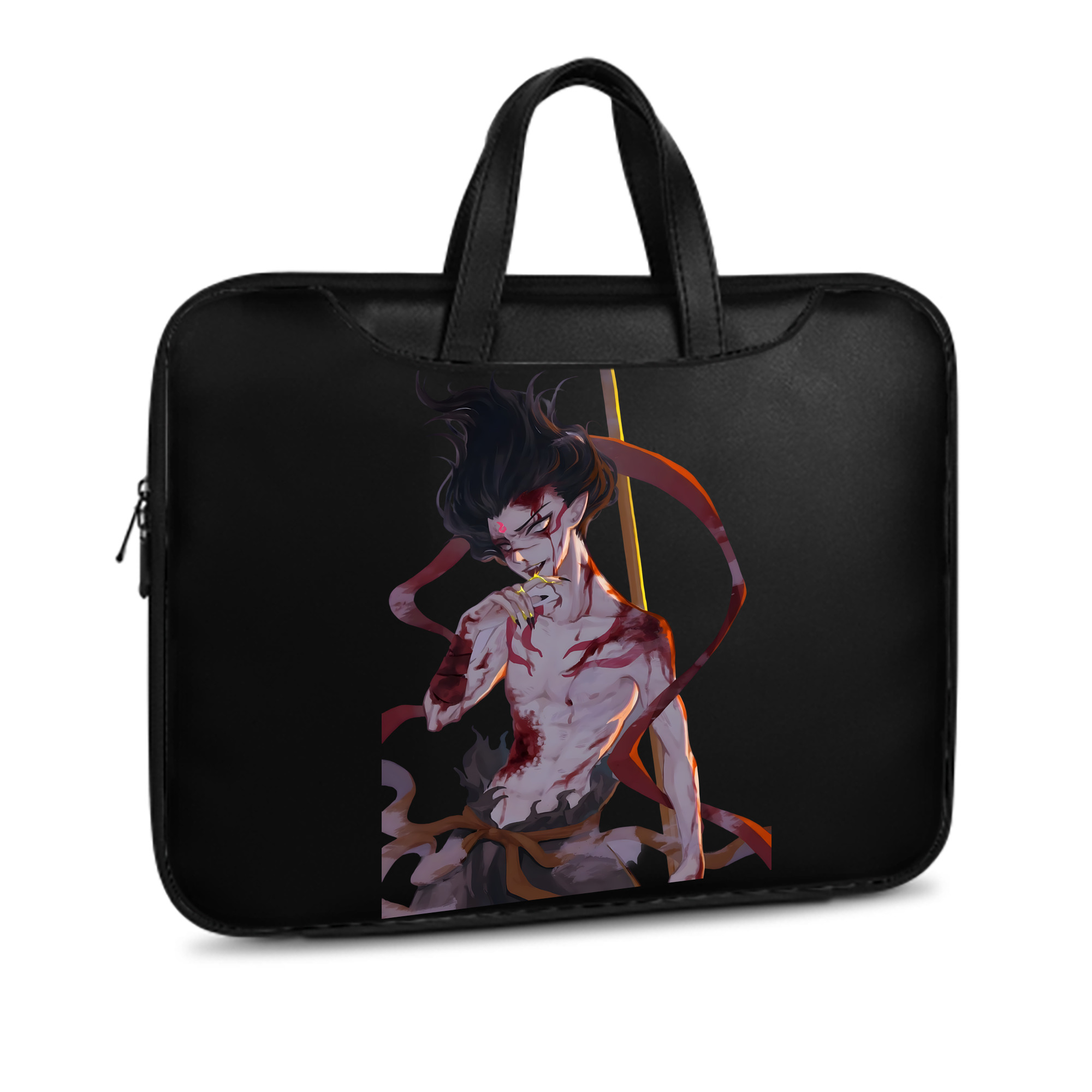 （画像用） Ne Zha 2 ナタ 魔童の大暴れ レザーラップトップバッグ　ノートパソコンケース