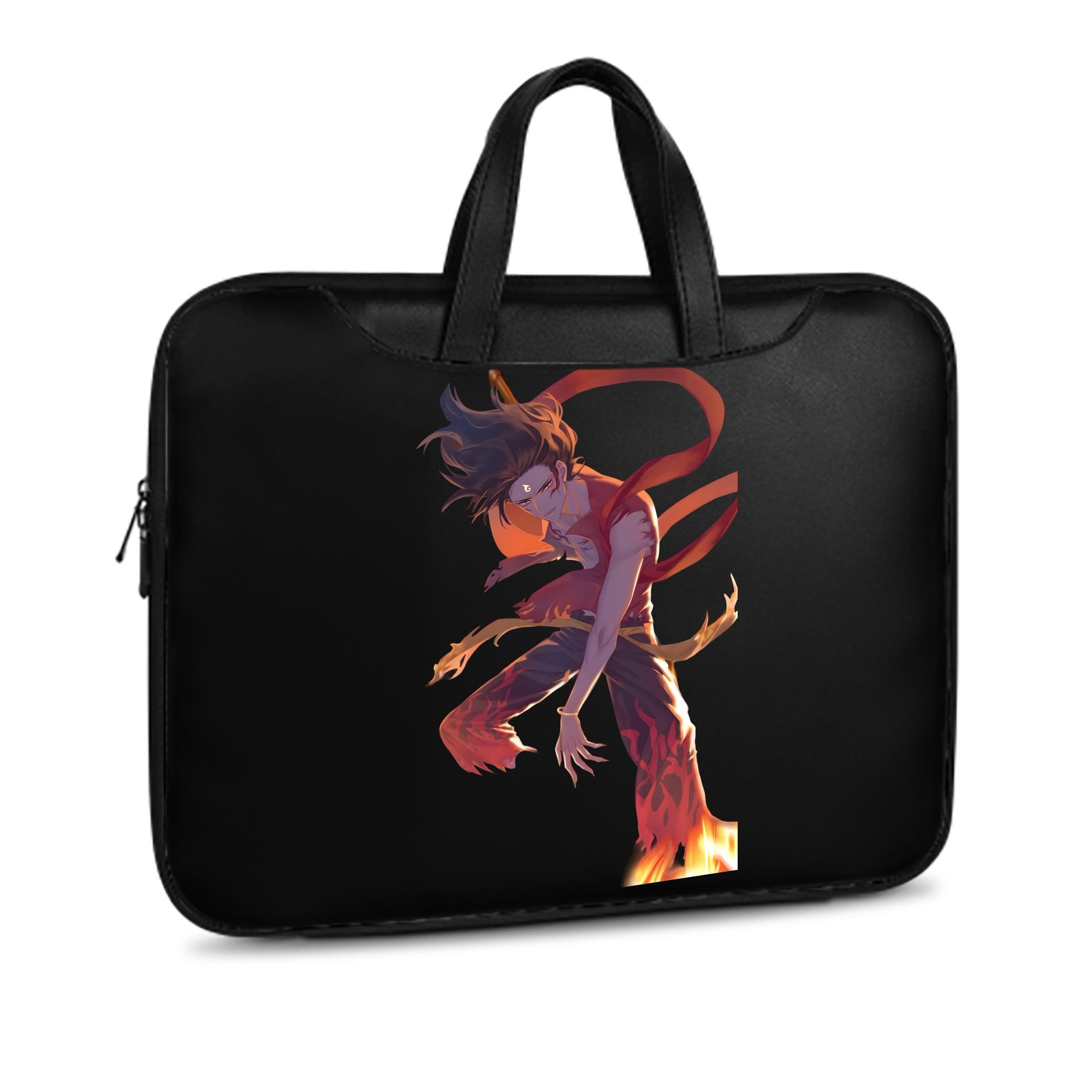 （画像用） Ne Zha 2 ナタ 魔童の大暴れ レザーラップトップバッグ　ノートパソコンケース