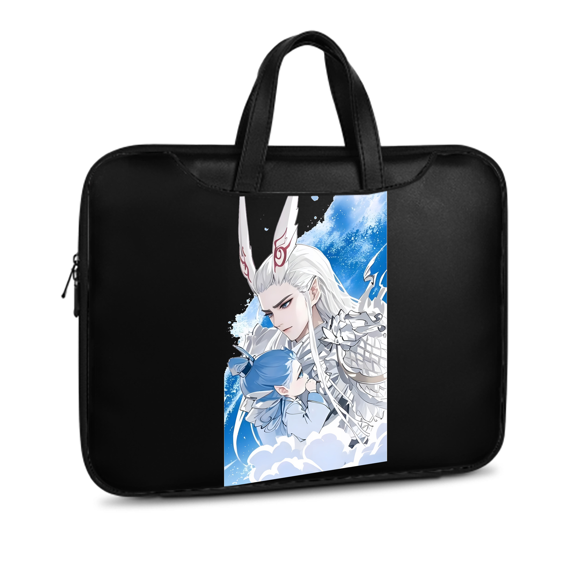 （画像用） Ne Zha 2 ナタ 魔童の大暴れ レザーラップトップバッグ　ノートパソコンケース