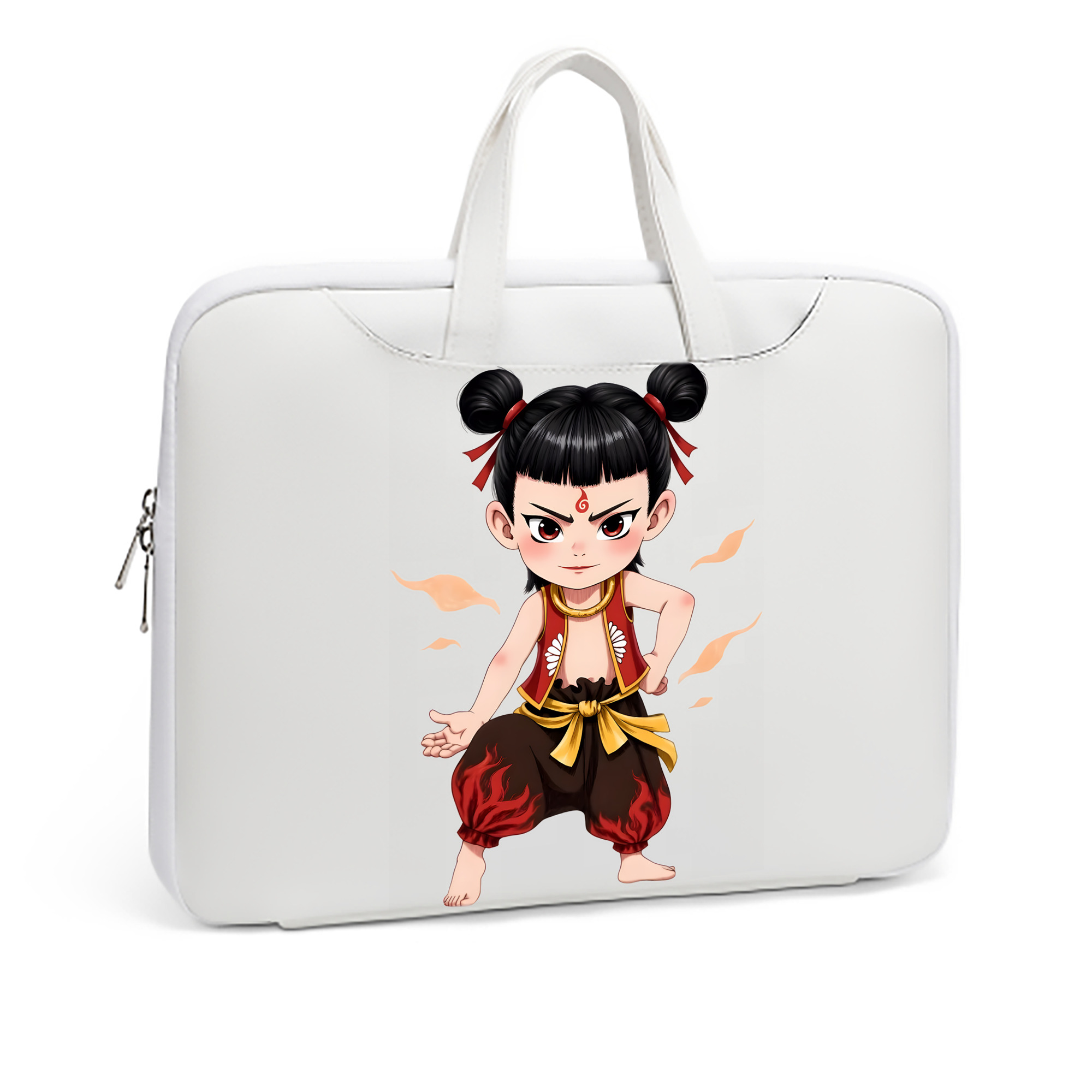 （画像用） Ne Zha 2 ナタ 魔童の大暴れ レザーラップトップバッグ　ノートパソコンケース