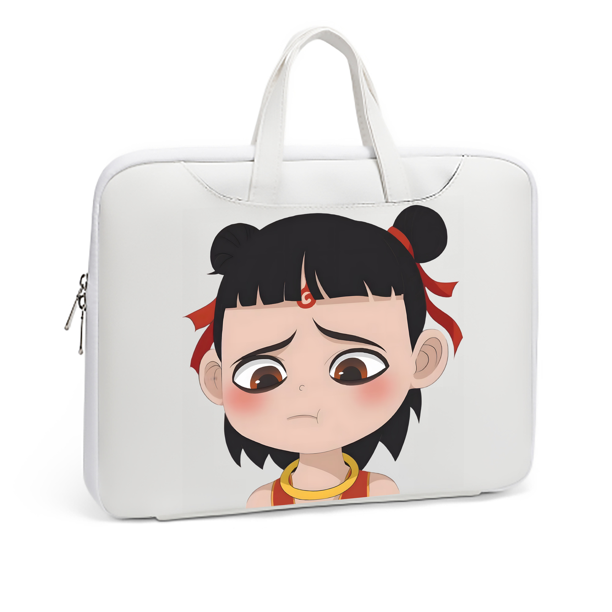 （画像用） Ne Zha 2 ナタ 魔童の大暴れ レザーラップトップバッグ　ノートパソコンケース