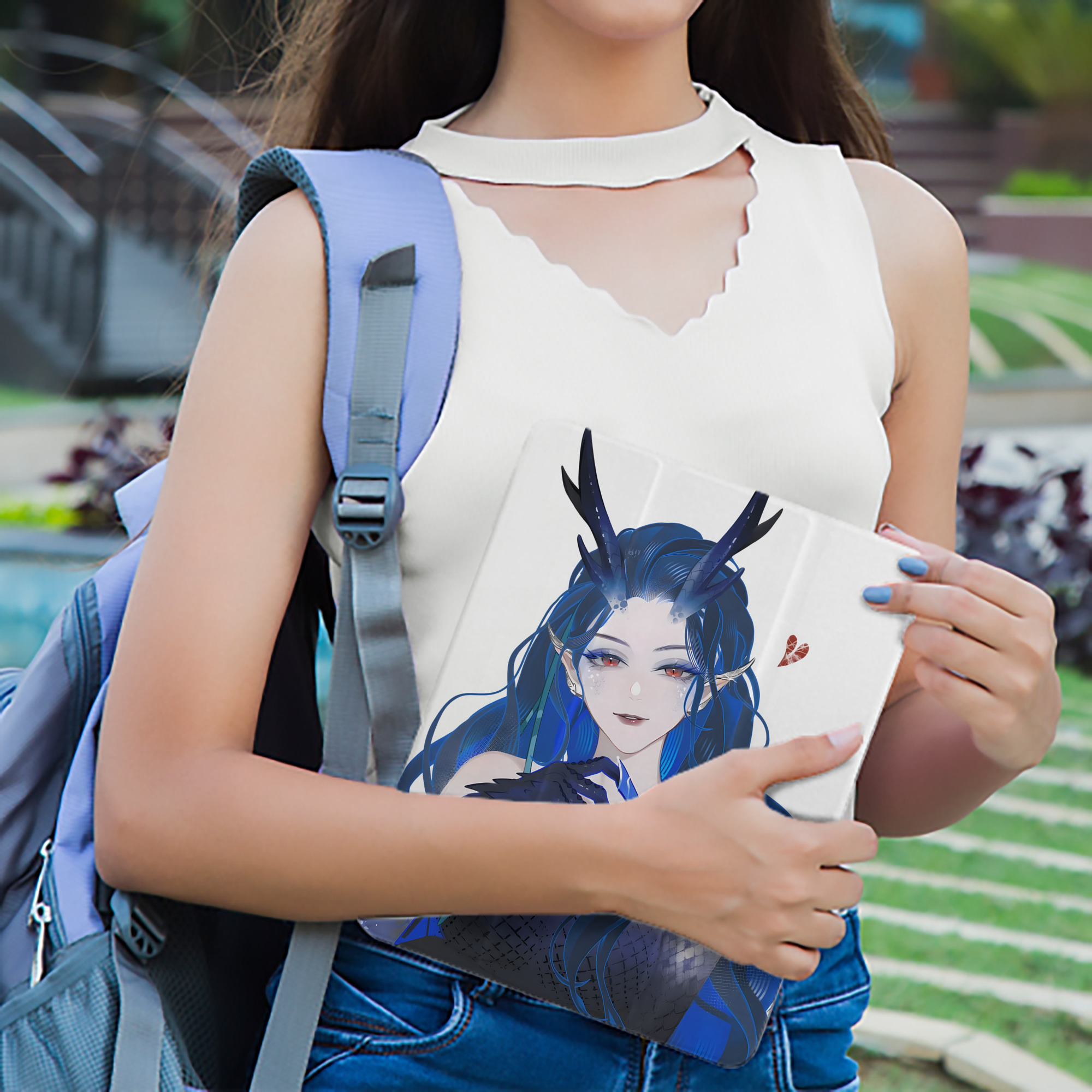 Ne Zha 2 ナタ 魔童の大暴れ IPad ケース ペン収納付き 三つ折りスタンド PUレザー×シリコン 対応機種9.5/10.5/10.9インチ