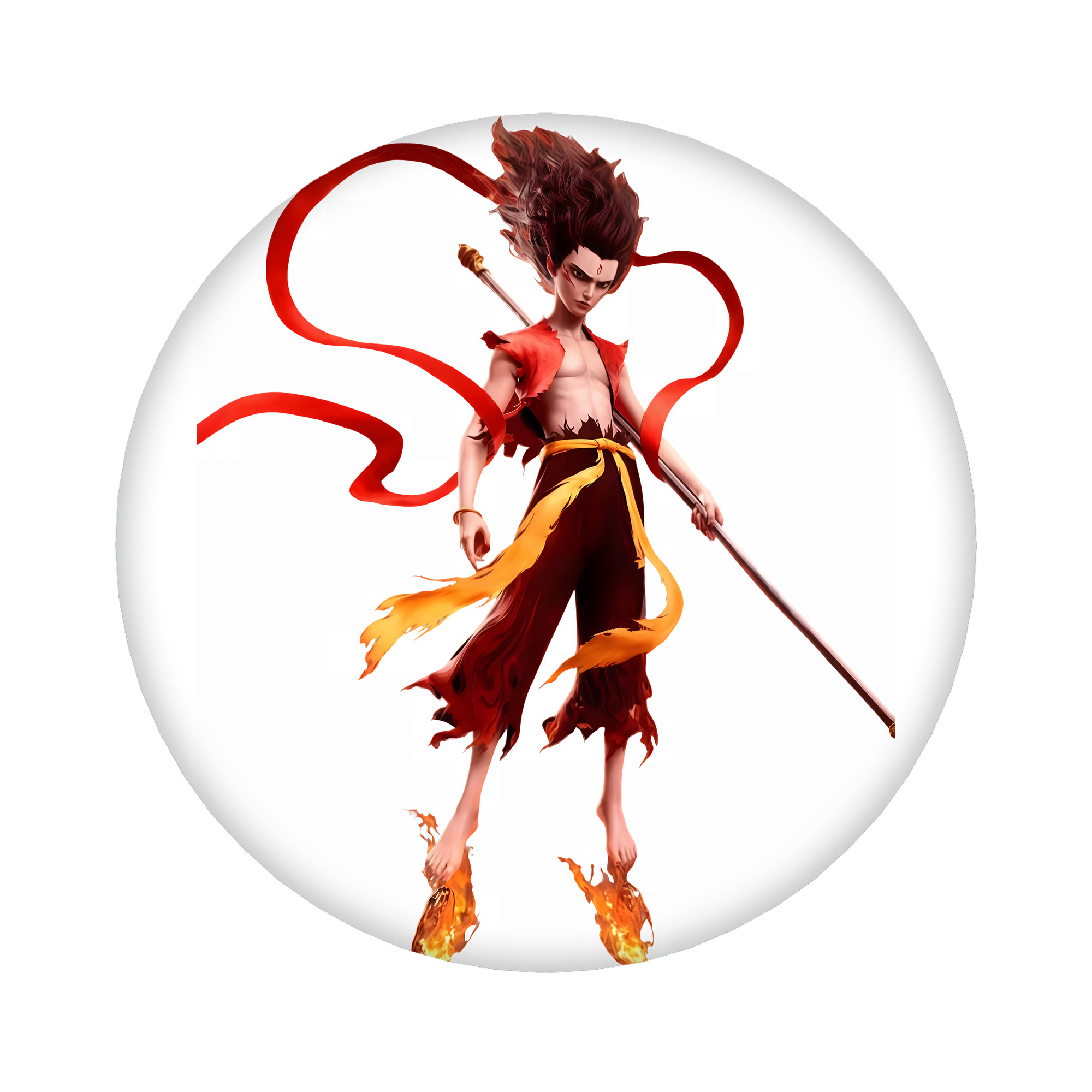（画像用） Ne Zha 2 ナタ 魔童の大暴れ 6cm 缶バッジ 複数セット
