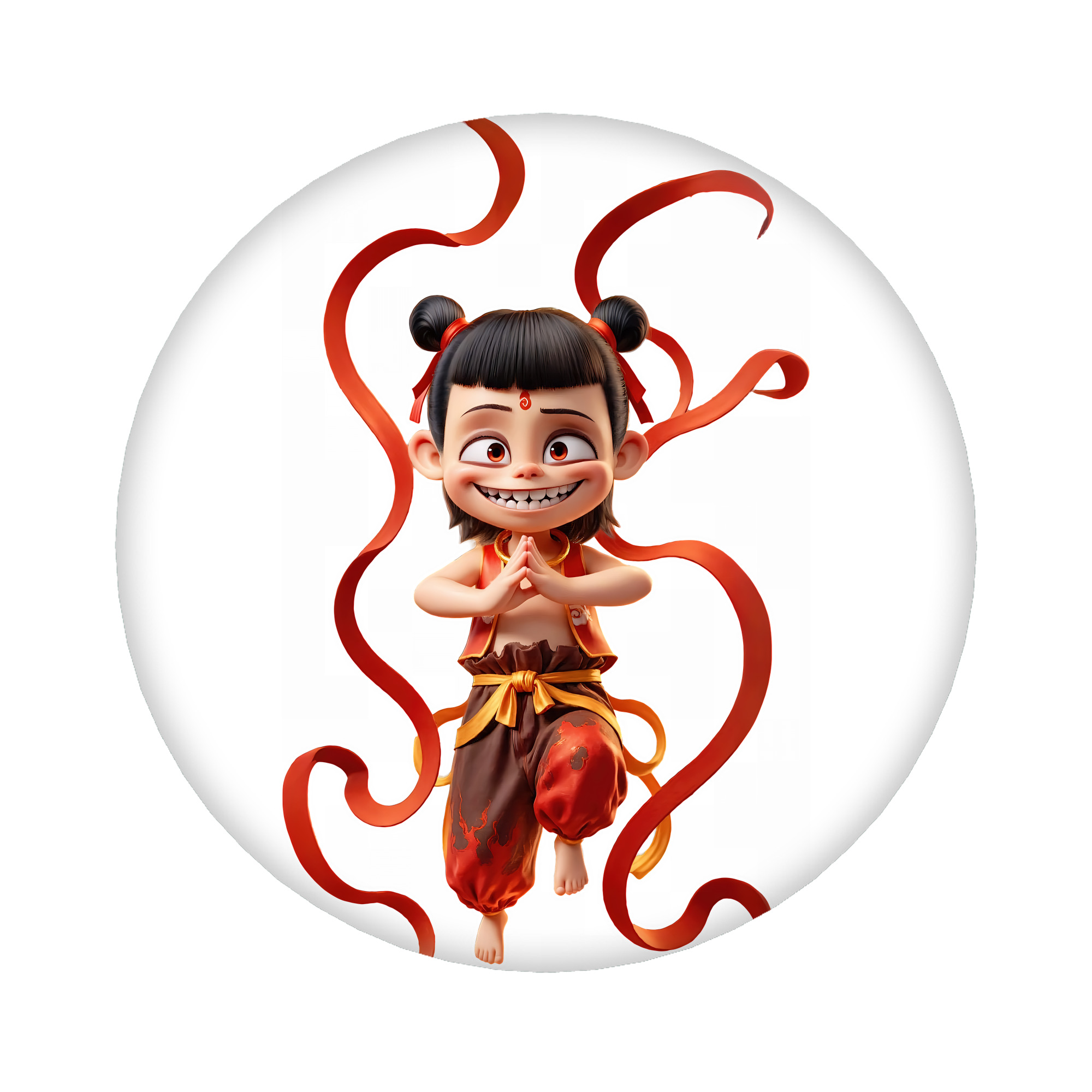 （画像用） Ne Zha 2 ナタ 魔童の大暴れ 6cm 缶バッジ 複数セット