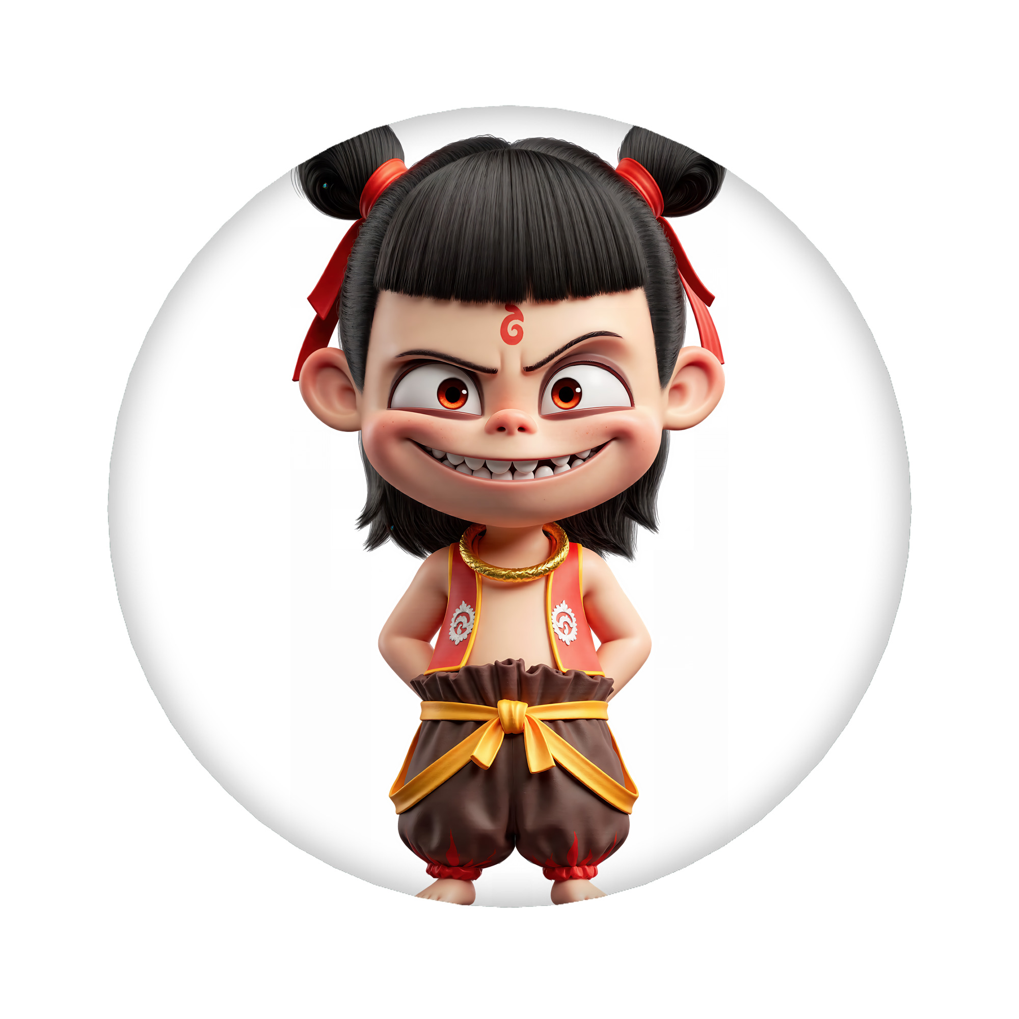 （画像用） Ne Zha 2 ナタ 魔童の大暴れ 6cm 缶バッジ 複数セット