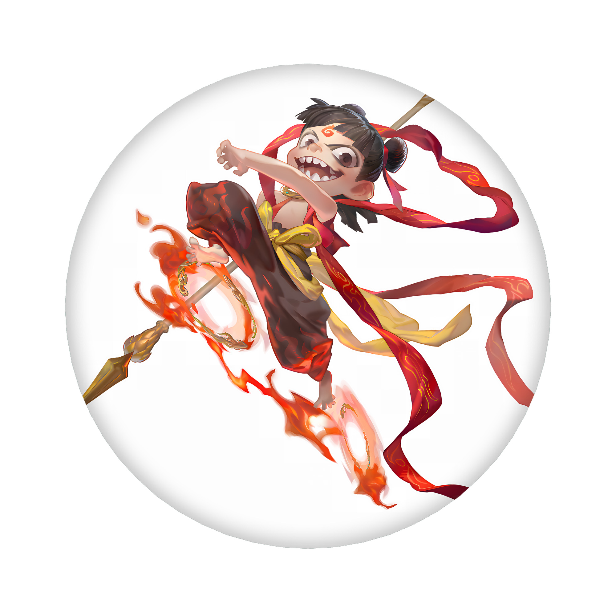 （画像用） Ne Zha 2 ナタ 魔童の大暴れ 6cm 缶バッジ 複数セット