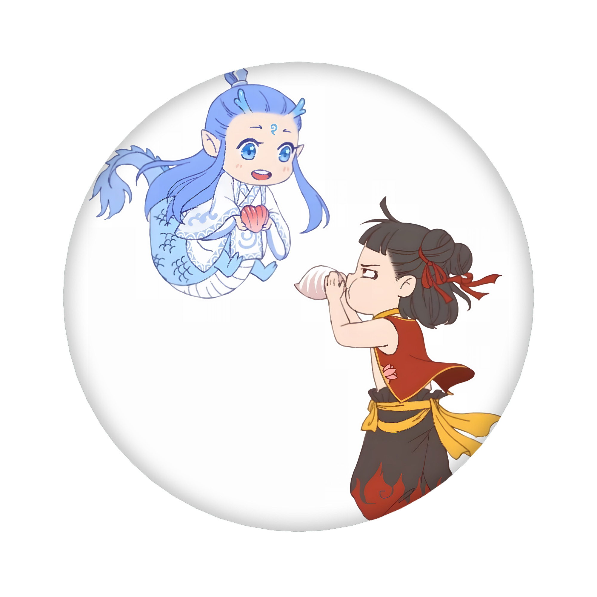 （画像用） Ne Zha 2 ナタ 魔童の大暴れ 6cm 缶バッジ 複数セット