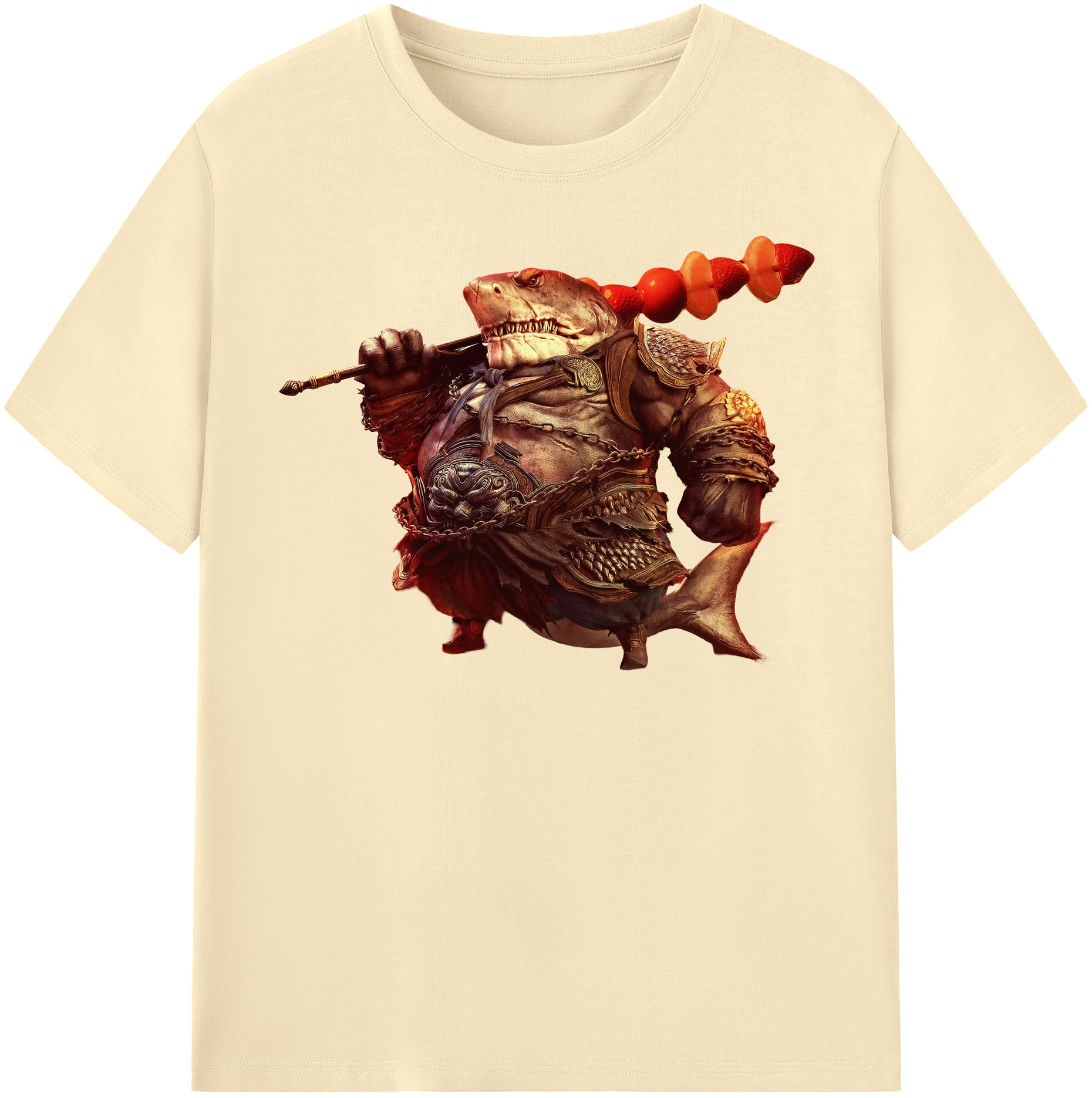 （画像用） Ne Zha 2 ナタ 魔童の大暴れ 綿100％半袖Tシャツ（フロントプリント）