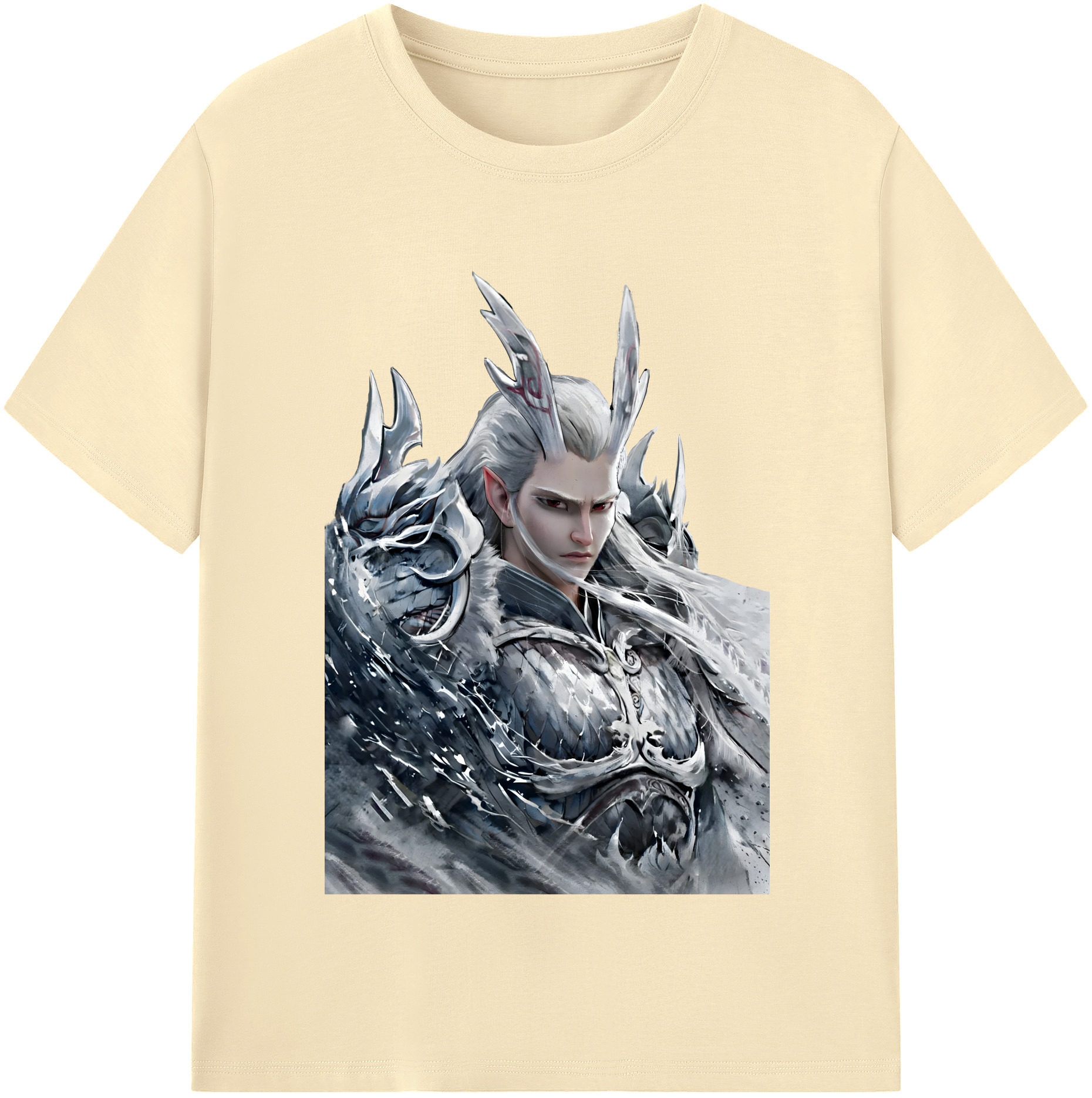 （画像用） Ne Zha 2 ナタ 魔童の大暴れ 綿100％半袖Tシャツ（フロントプリント）