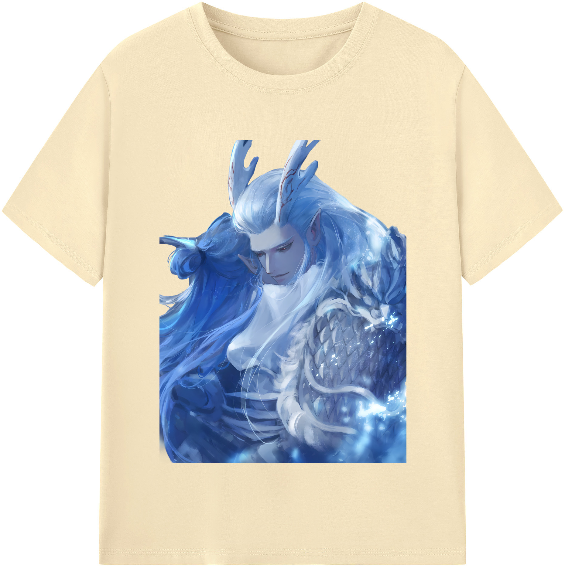 （画像用） Ne Zha 2 ナタ 魔童の大暴れ 綿100％半袖Tシャツ（フロントプリント）