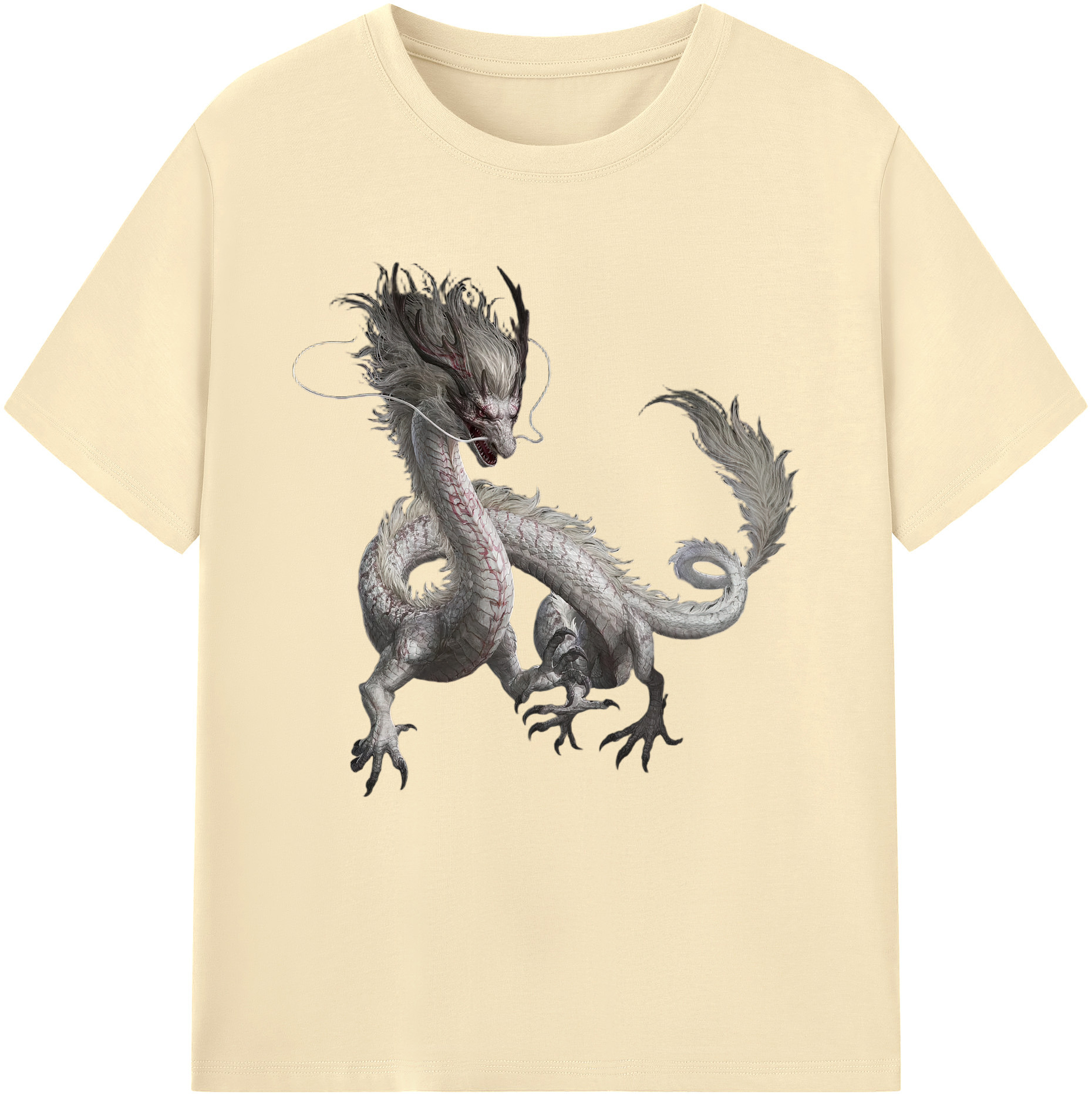 （画像用） Ne Zha 2 ナタ 魔童の大暴れ 綿100％半袖Tシャツ（フロントプリント）