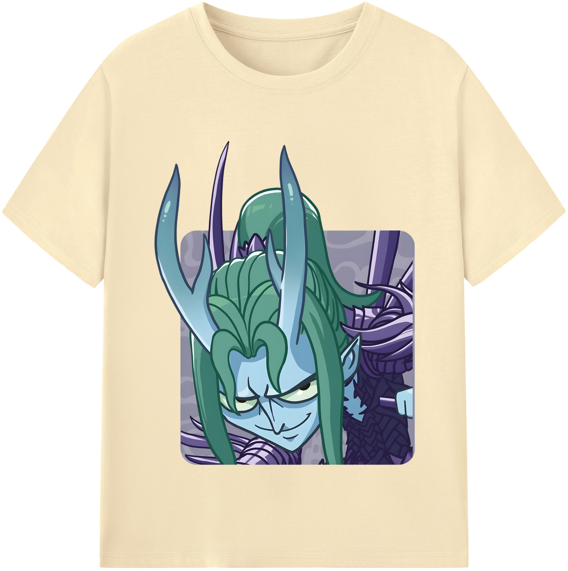 （画像用） Ne Zha 2 ナタ 魔童の大暴れ 綿100％半袖Tシャツ（フロントプリント）