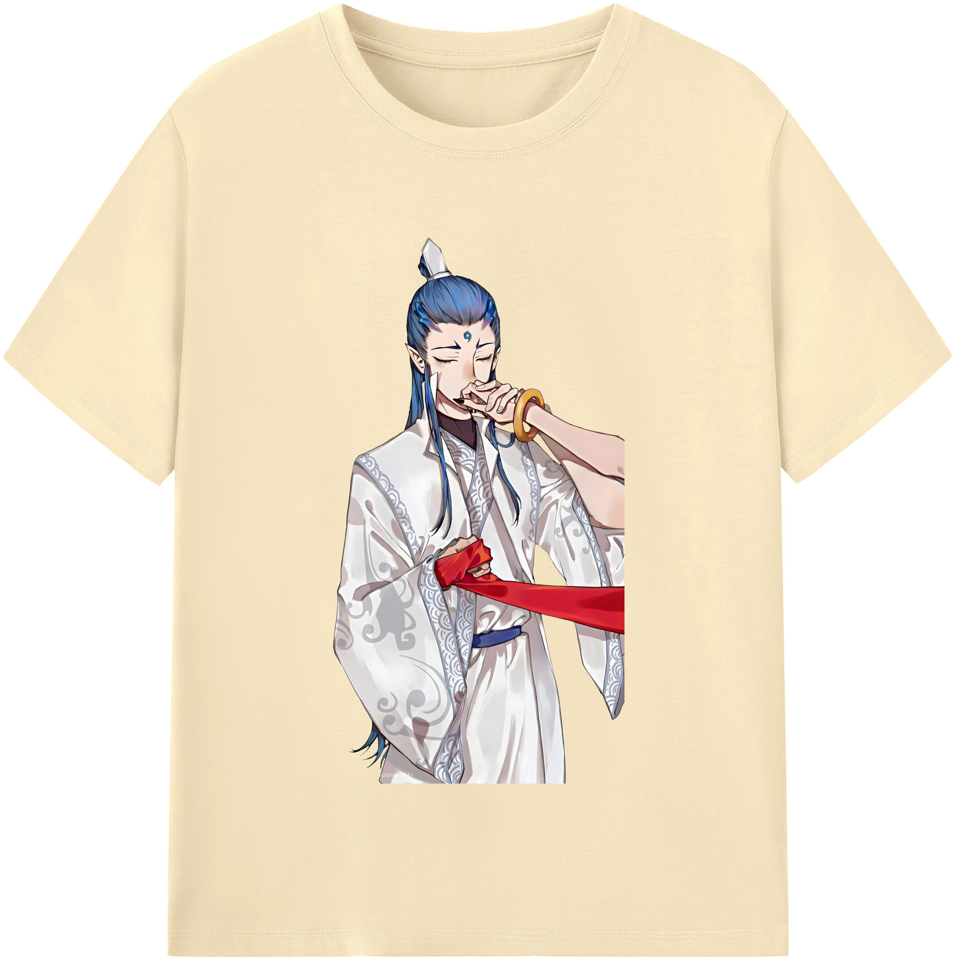（画像用） Ne Zha 2 ナタ 魔童の大暴れ 綿100％半袖Tシャツ（フロントプリント）